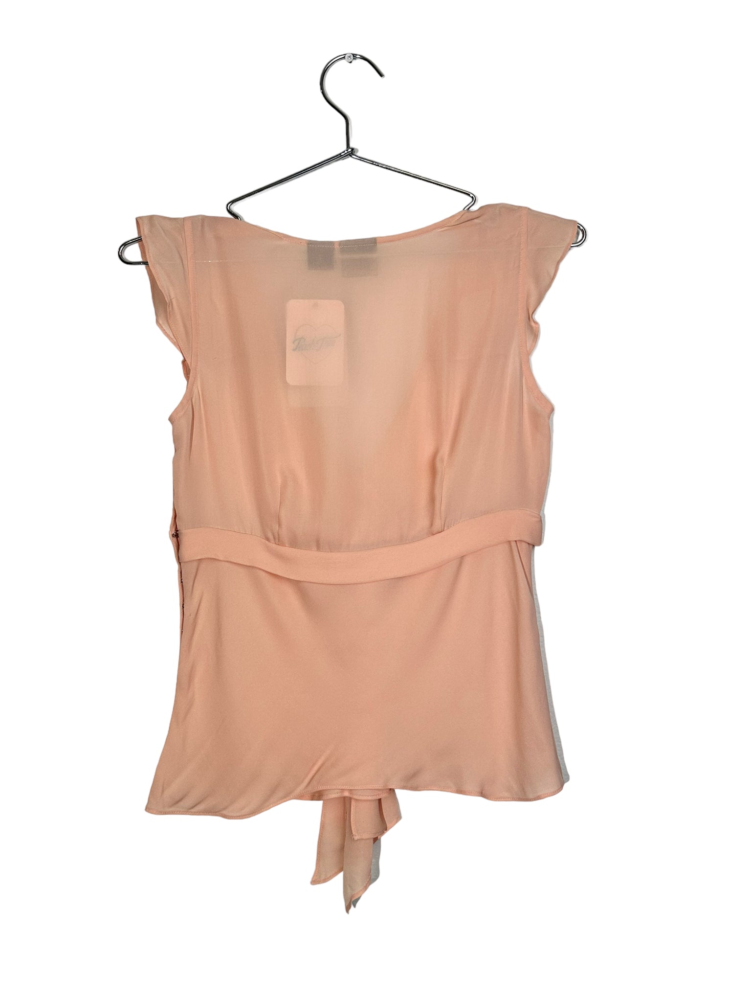 Pale Pink Silk Rose Top