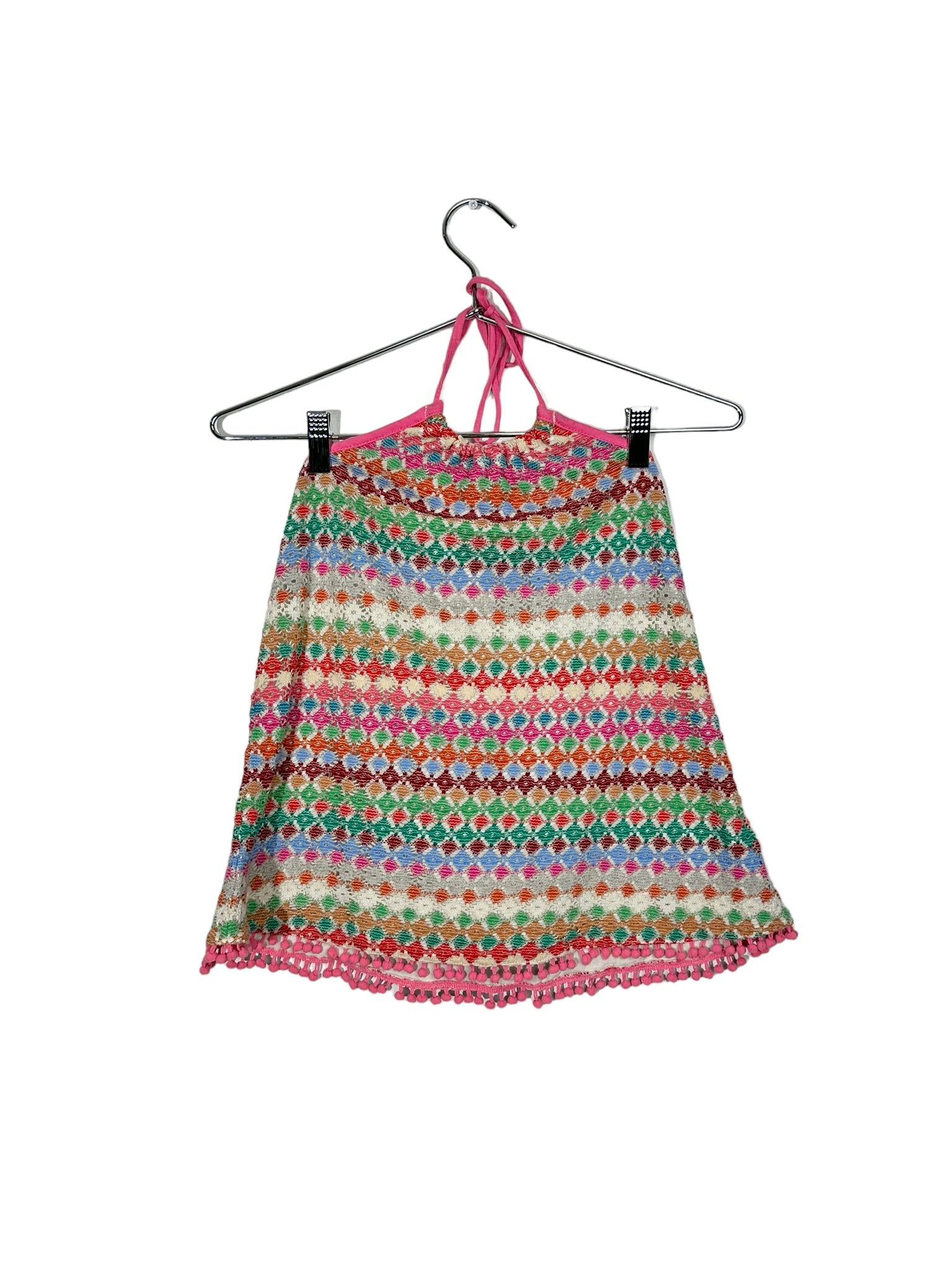 Multi-Colored Crochet Halter Top