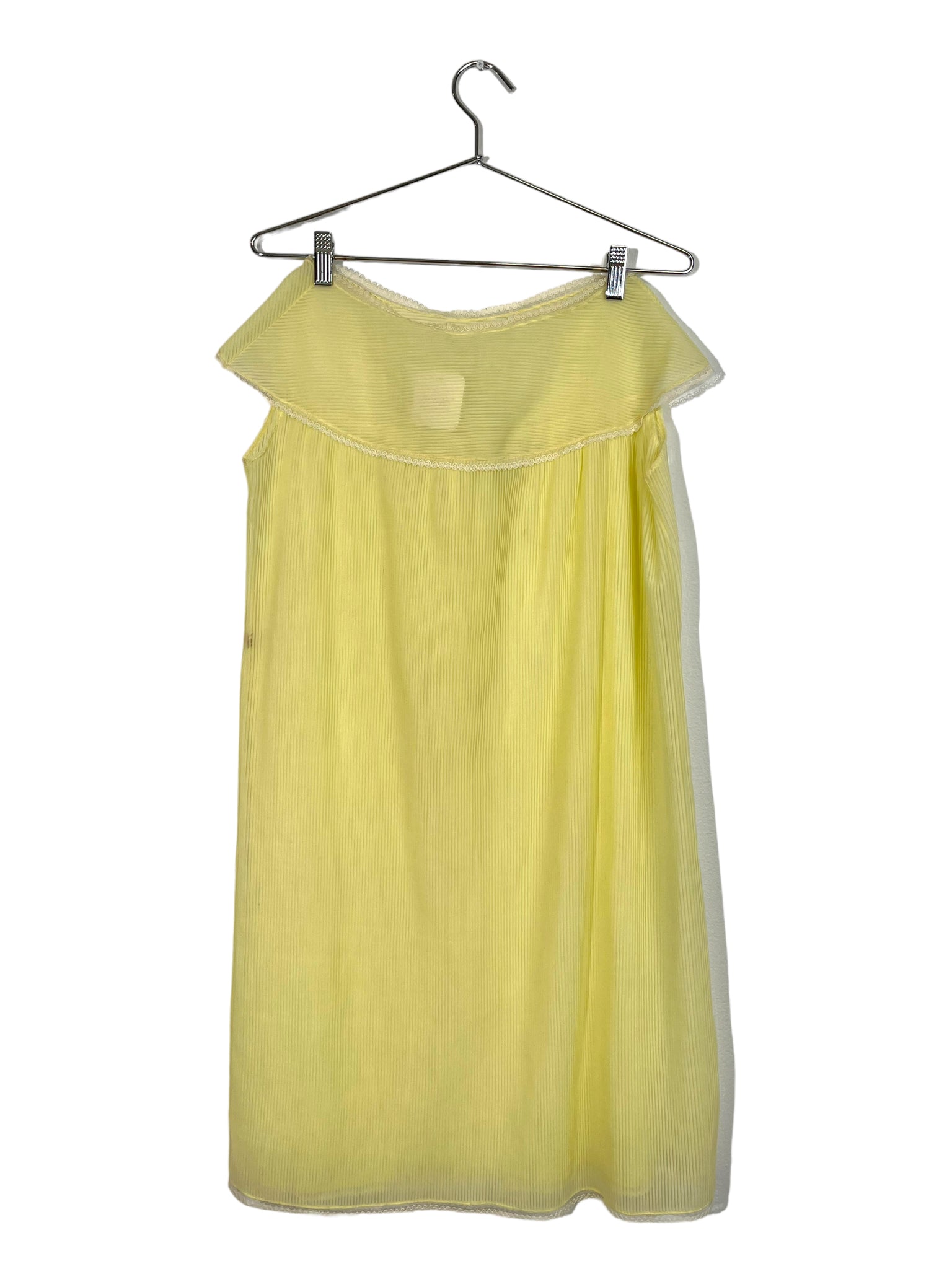 Sheer Pastel Yellow Dress