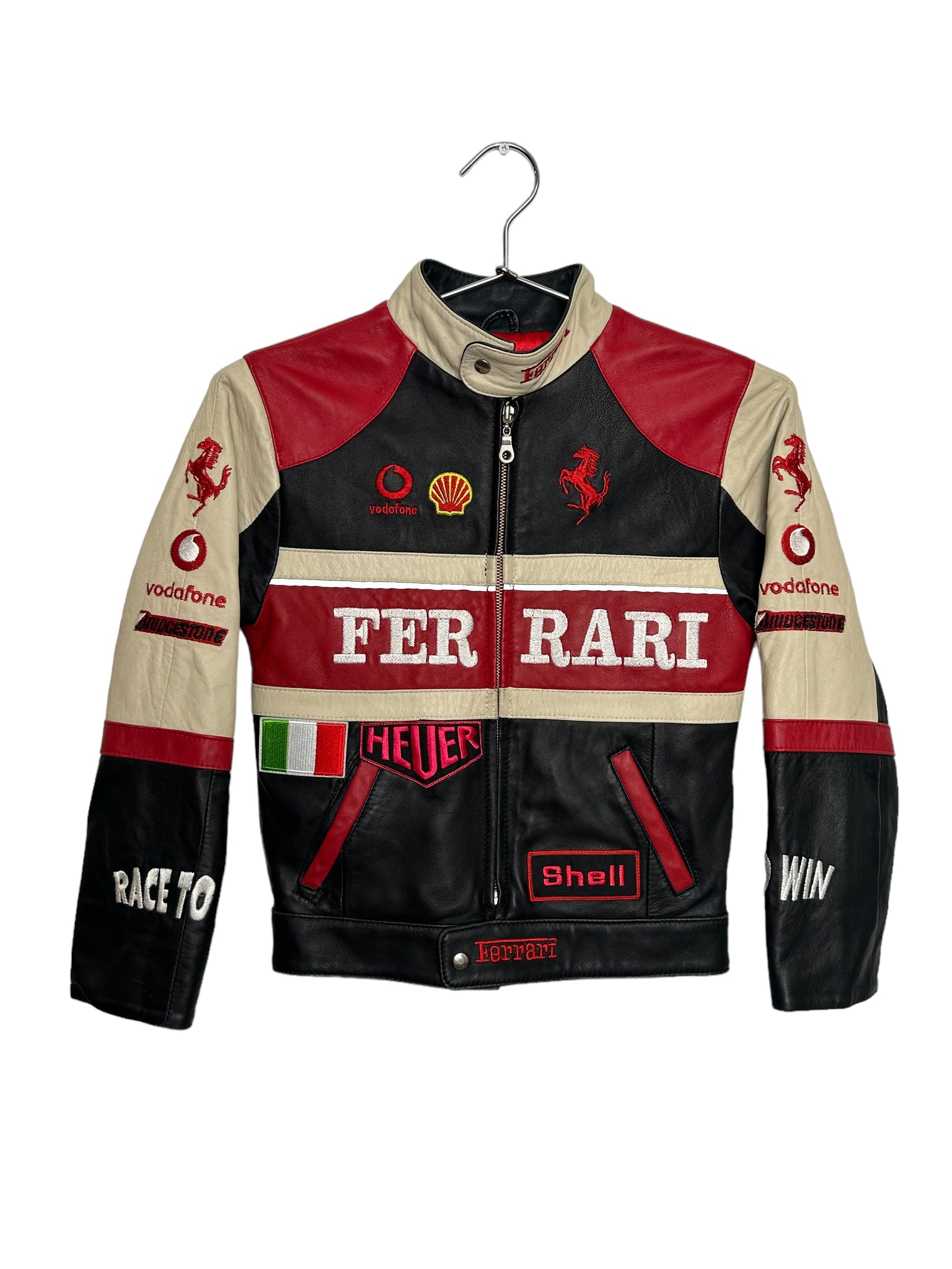 Kids Size Ferrari Racing Moto Jacket