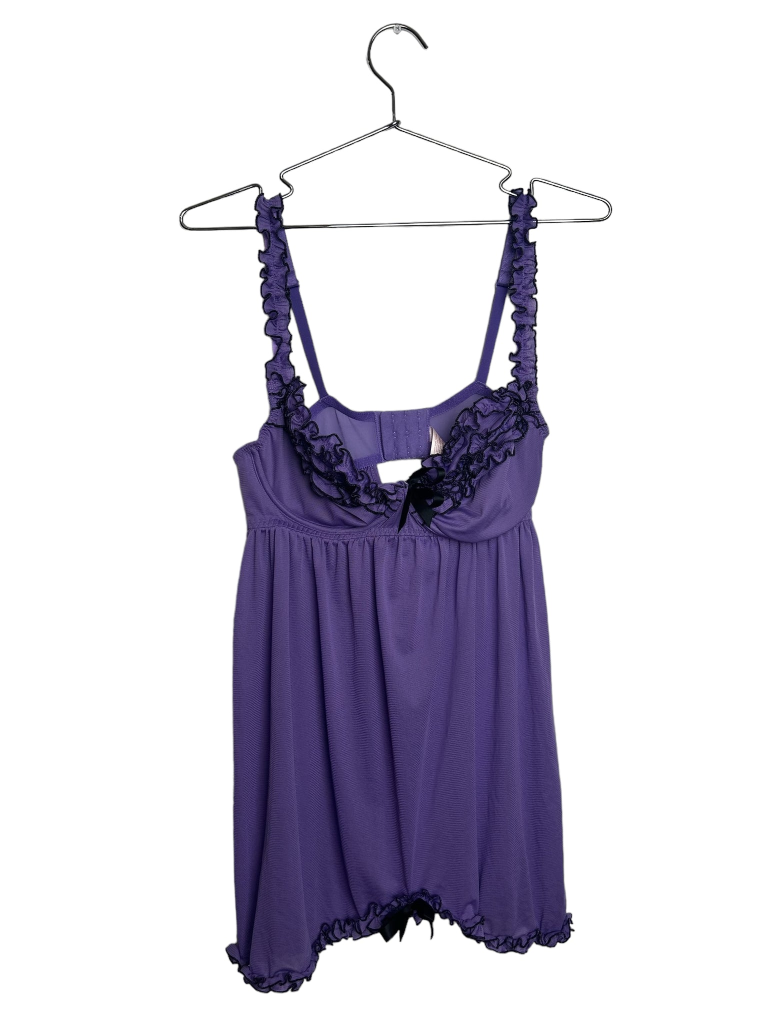 Purple Sheer Slip Dress