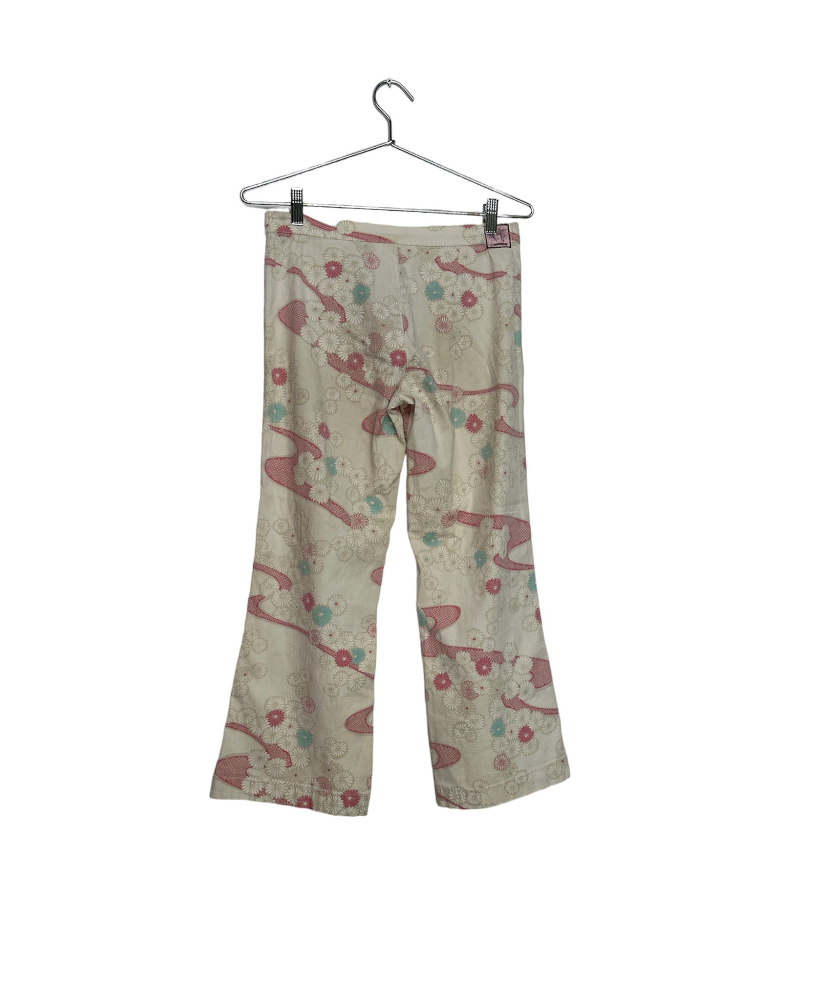 Floral Swirl Flared Pants