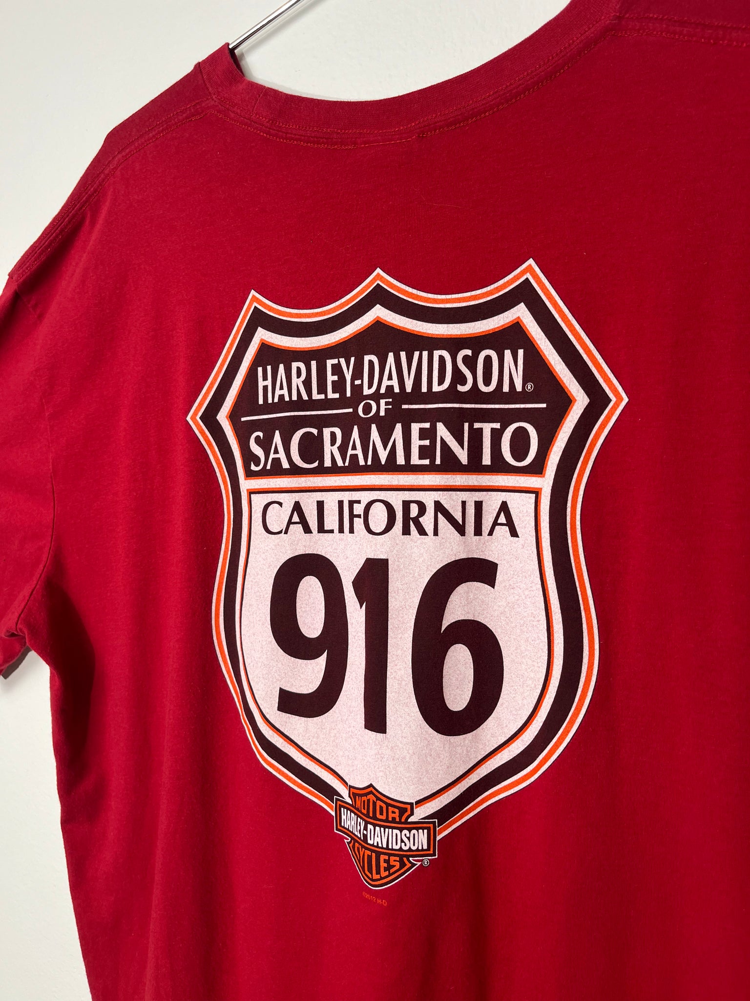 Vintage Harley Davison Red 916 Tee - XL