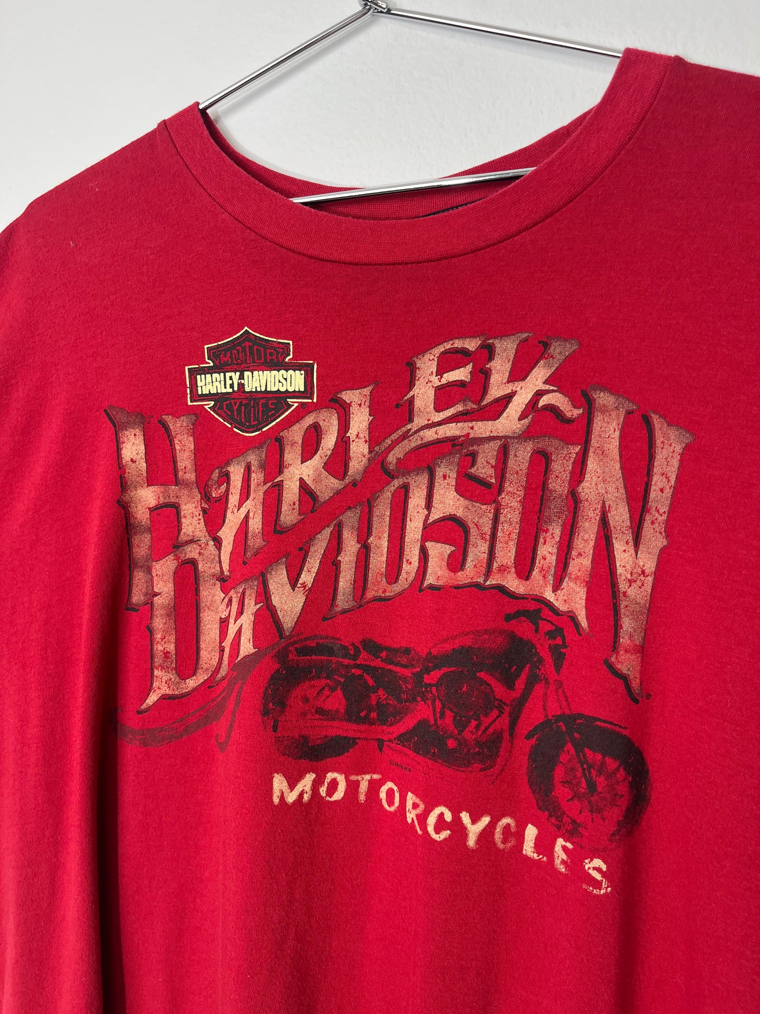 Vintage Harley Davison Red 916 Tee - XL