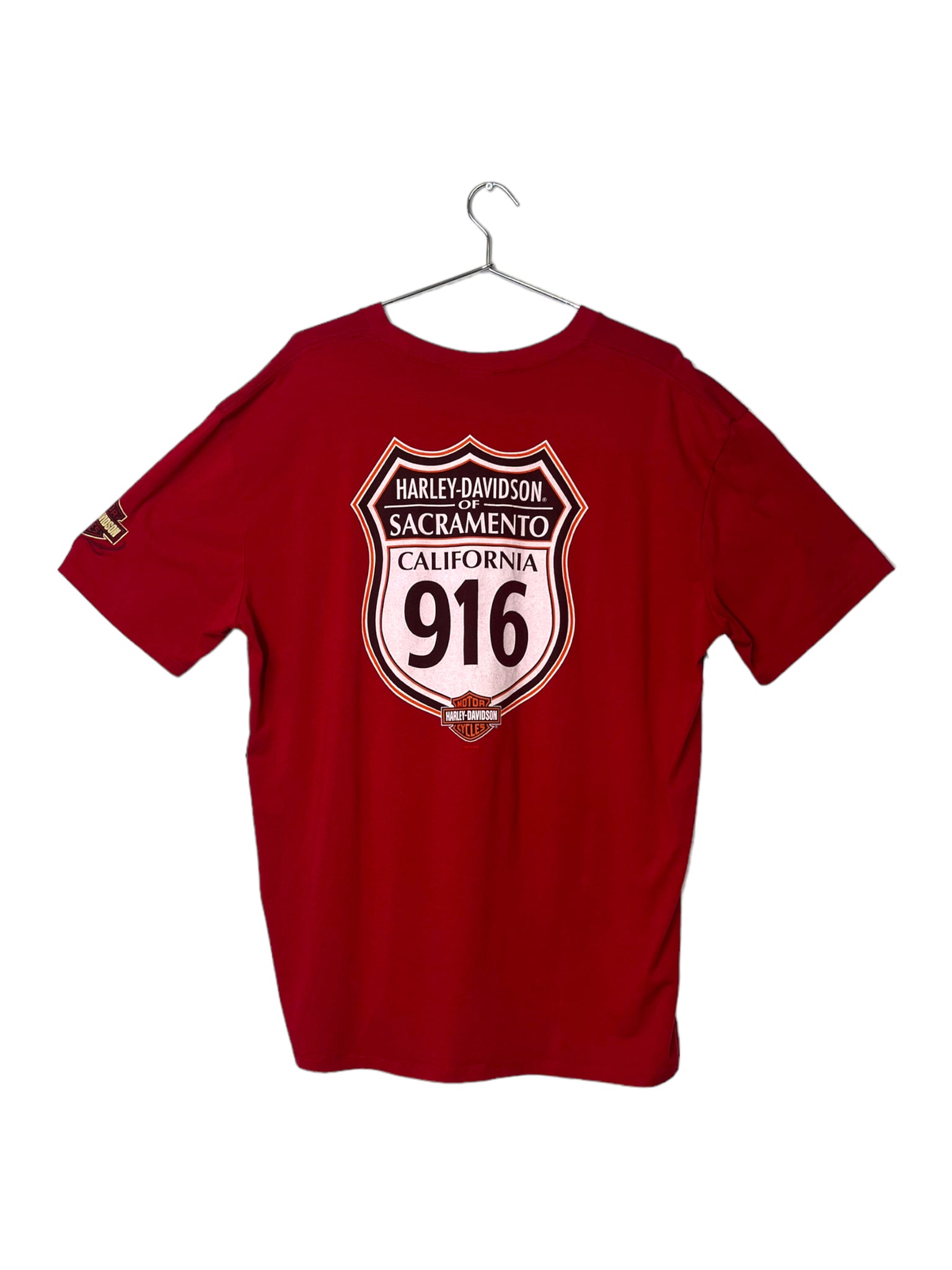 Vintage Harley Davison Red 916 Tee - XL