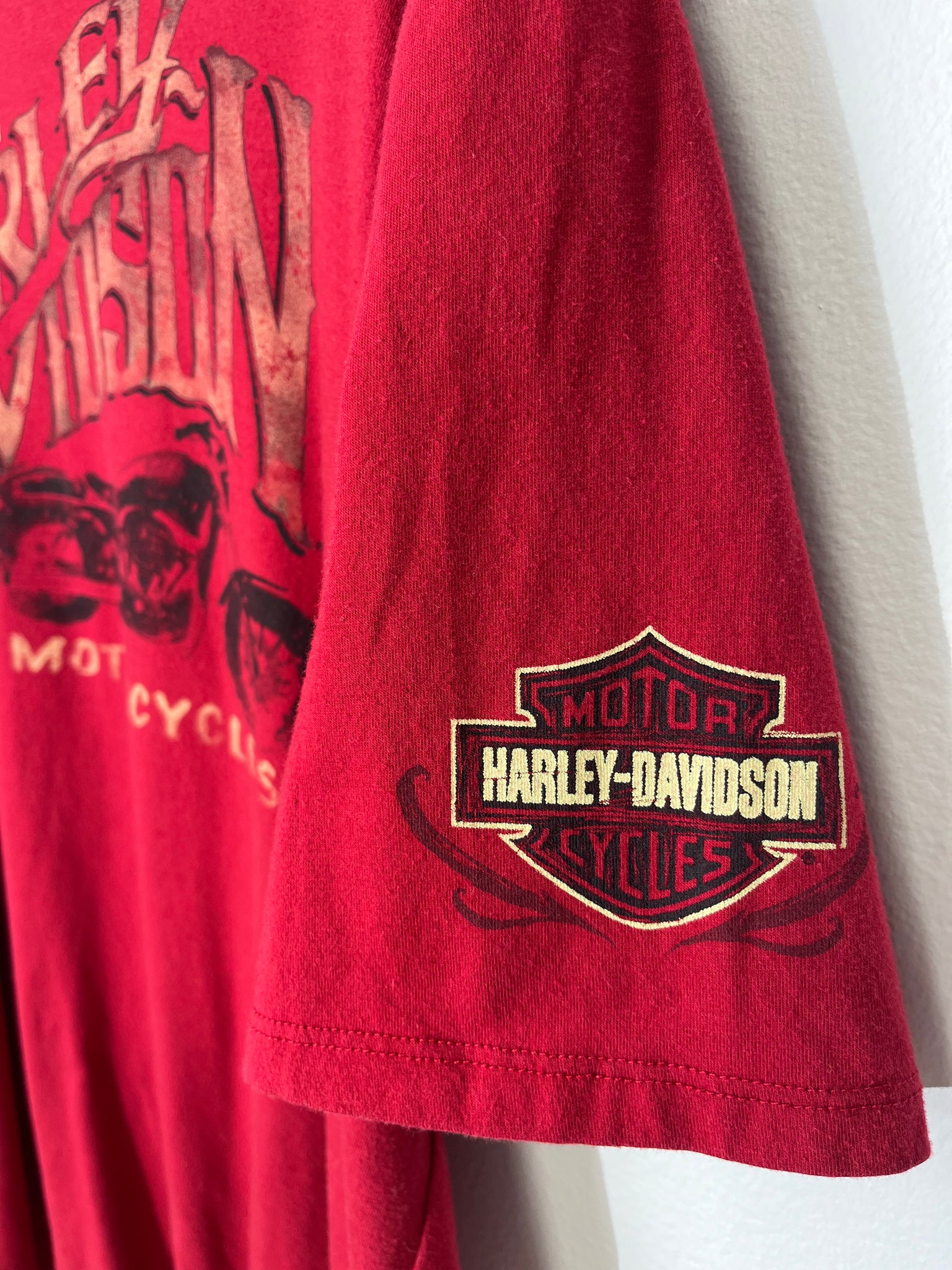 Vintage Harley Davison Red 916 Tee - XL