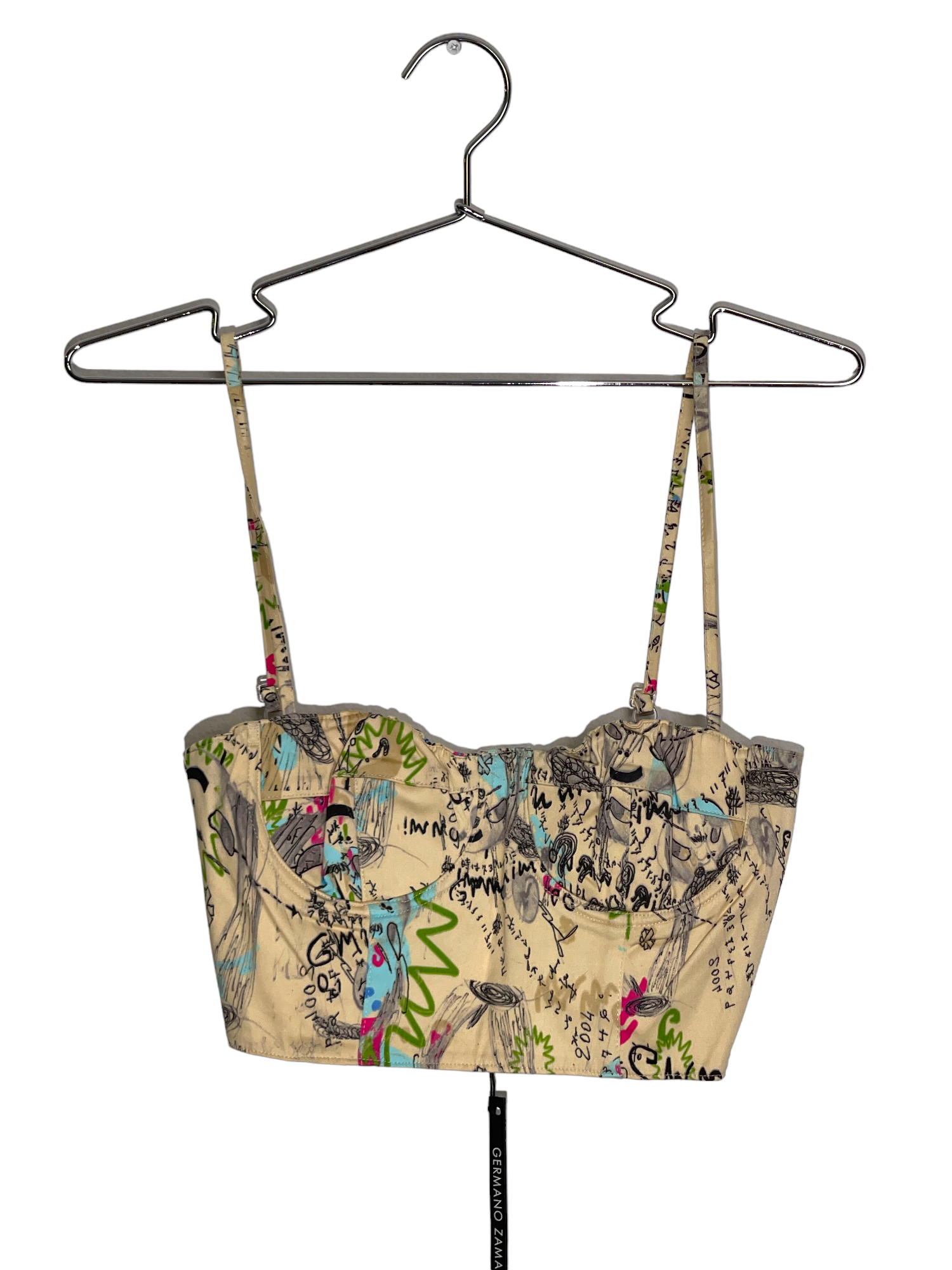 Graphic Sketch Bustier Top