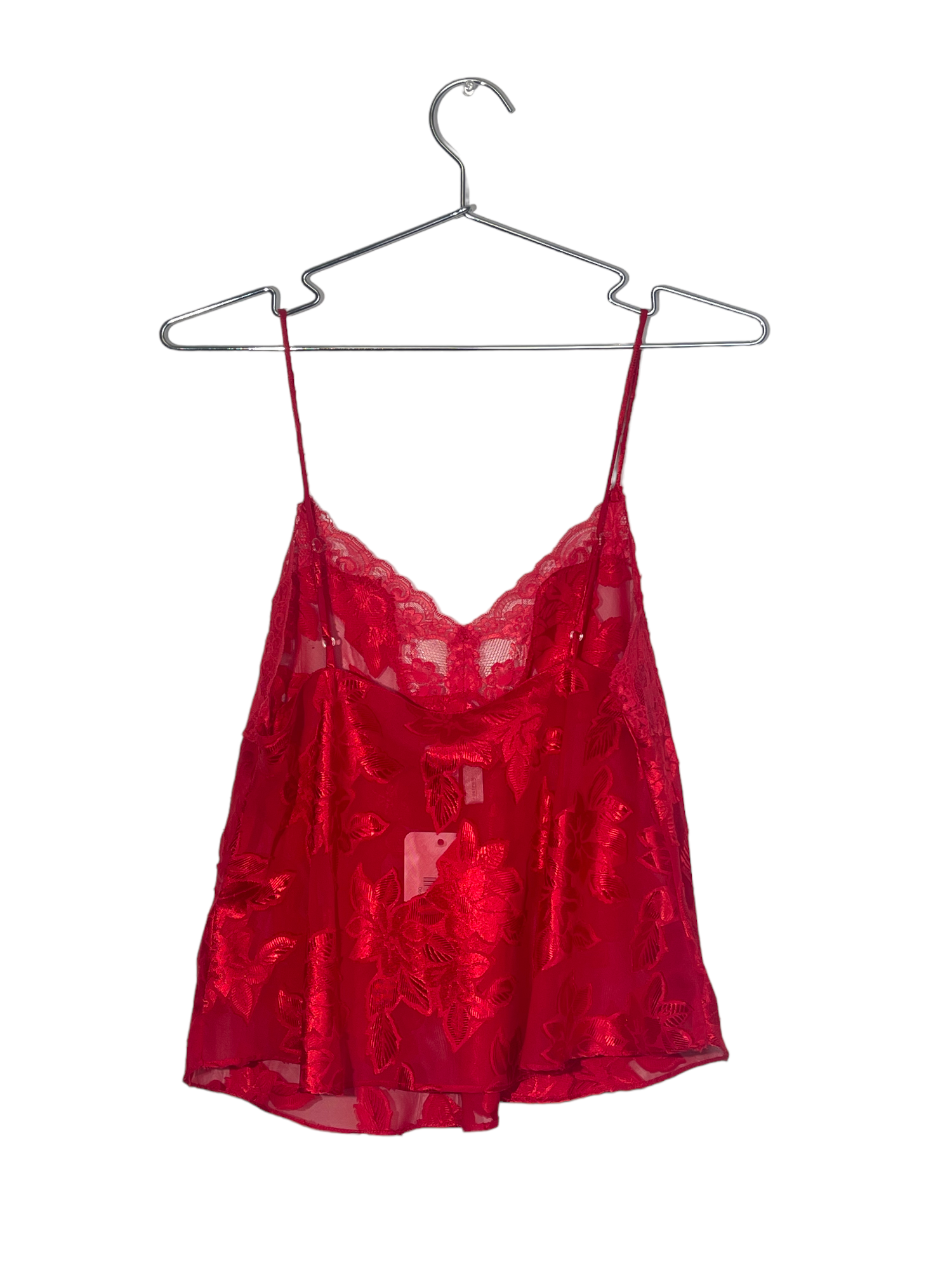 Red Foral Lace Nordstrom Lingerie Top