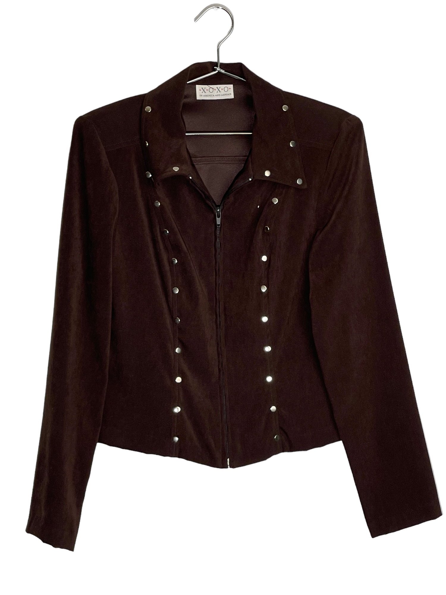 XOXO Brown Zip Up Jacket