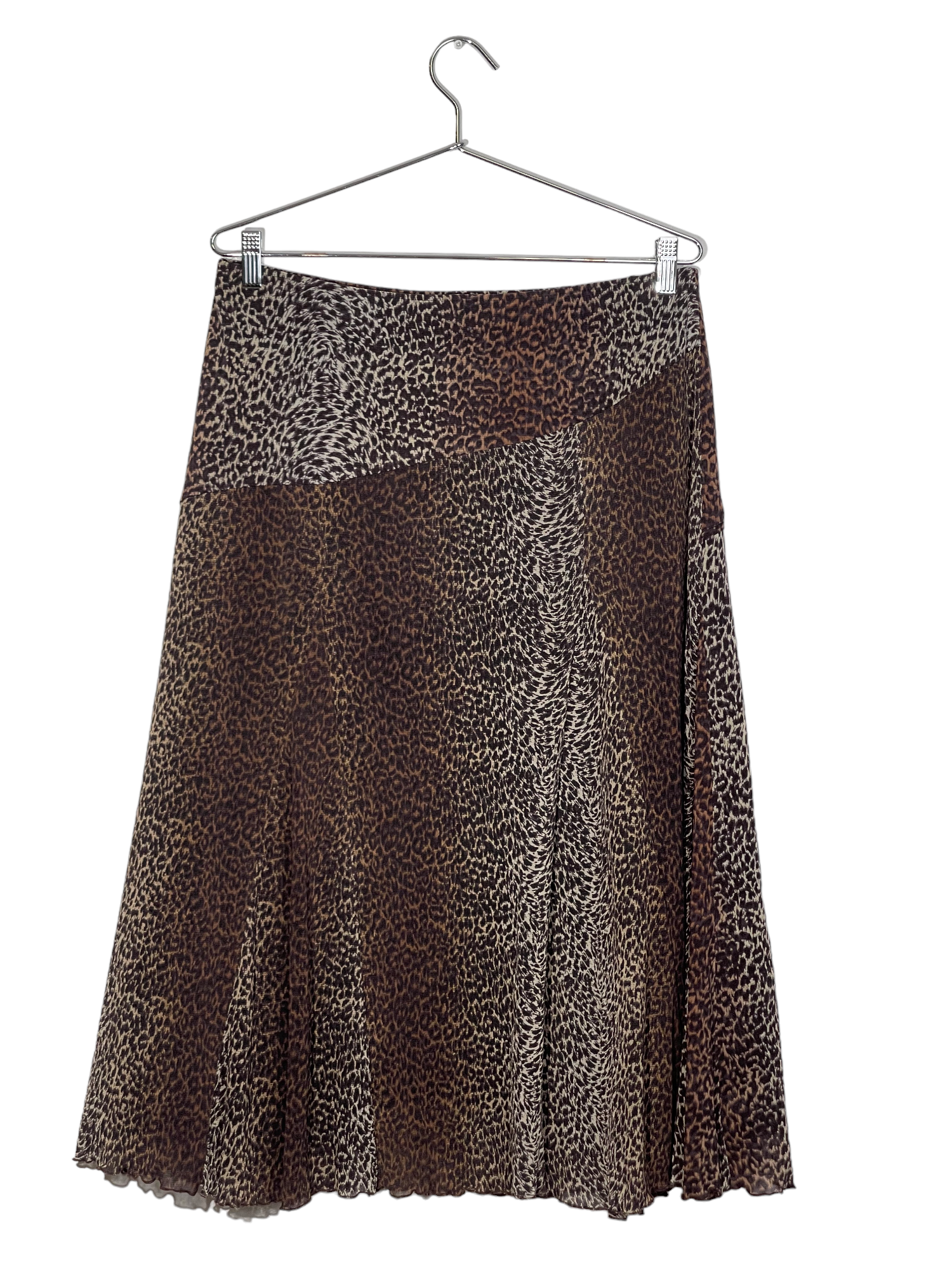 Leopard Mesh Skirt