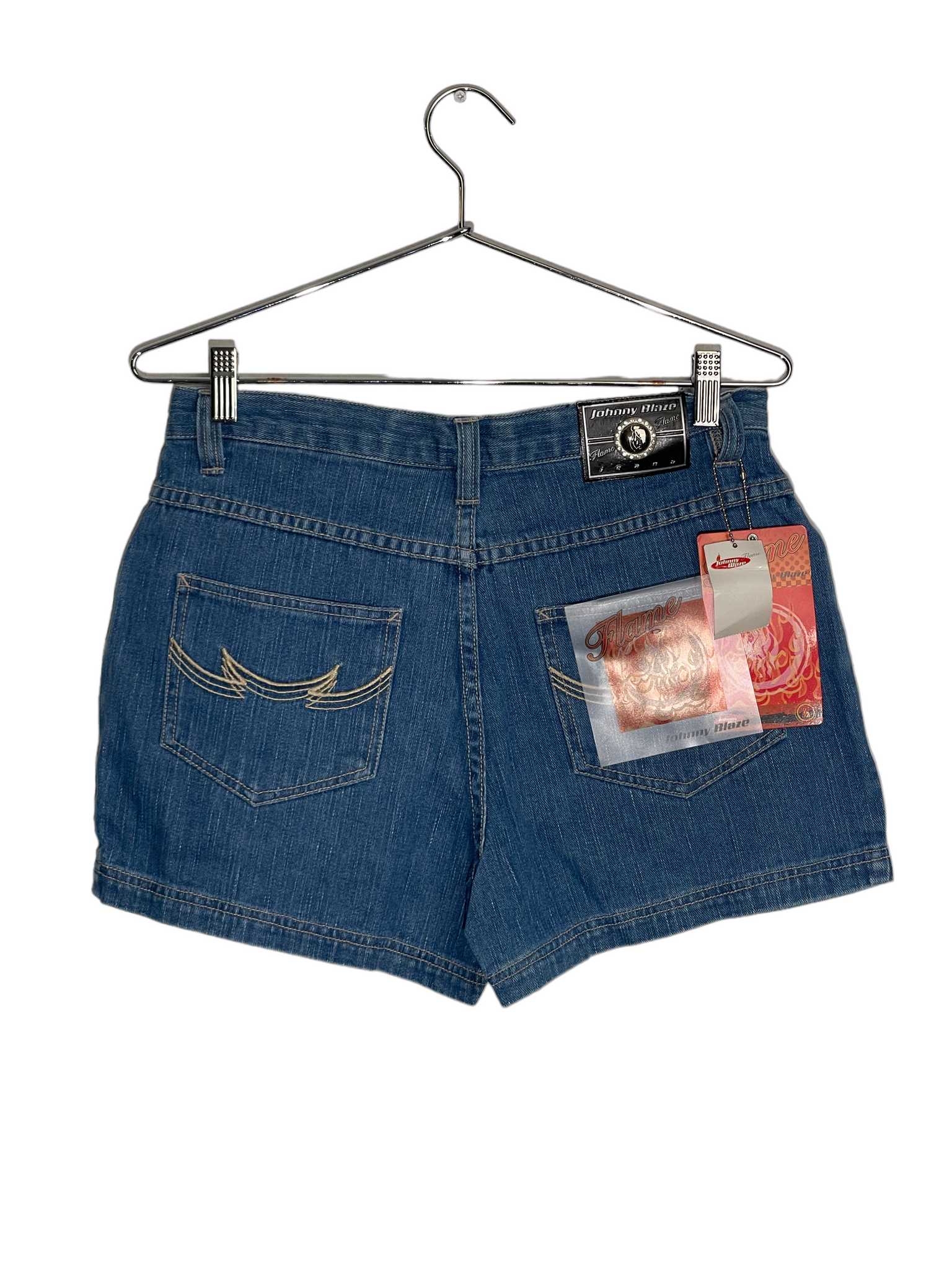 Flame Denim Shorts