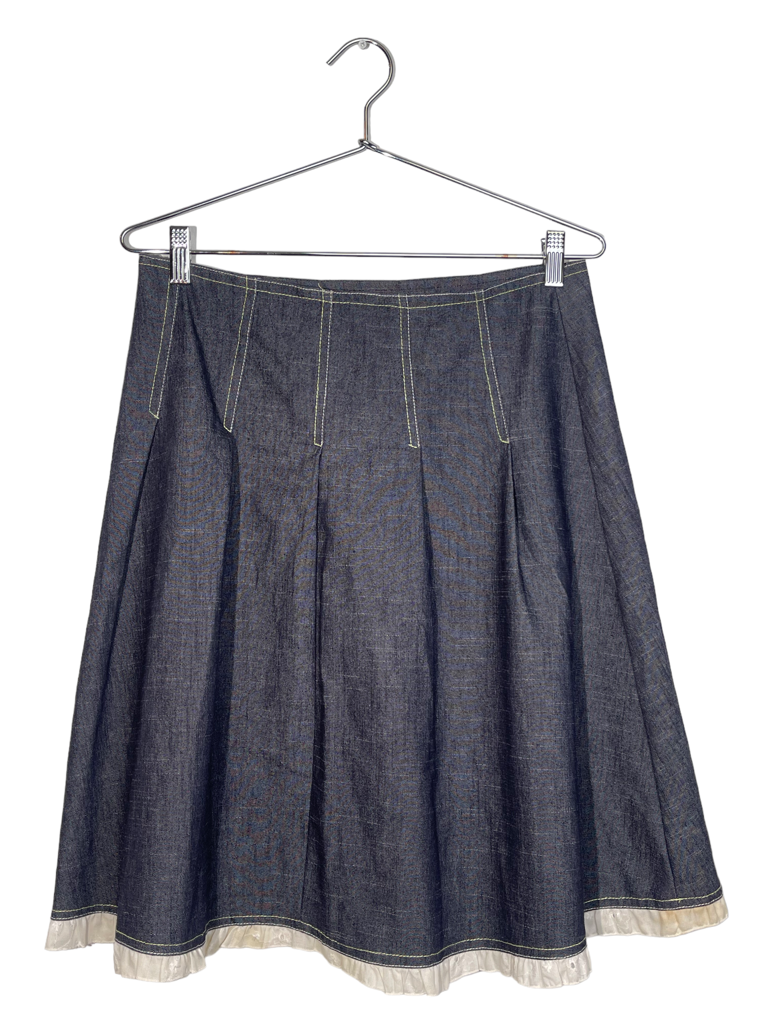 Bohemios Grey Midi Skirt With Ruffles