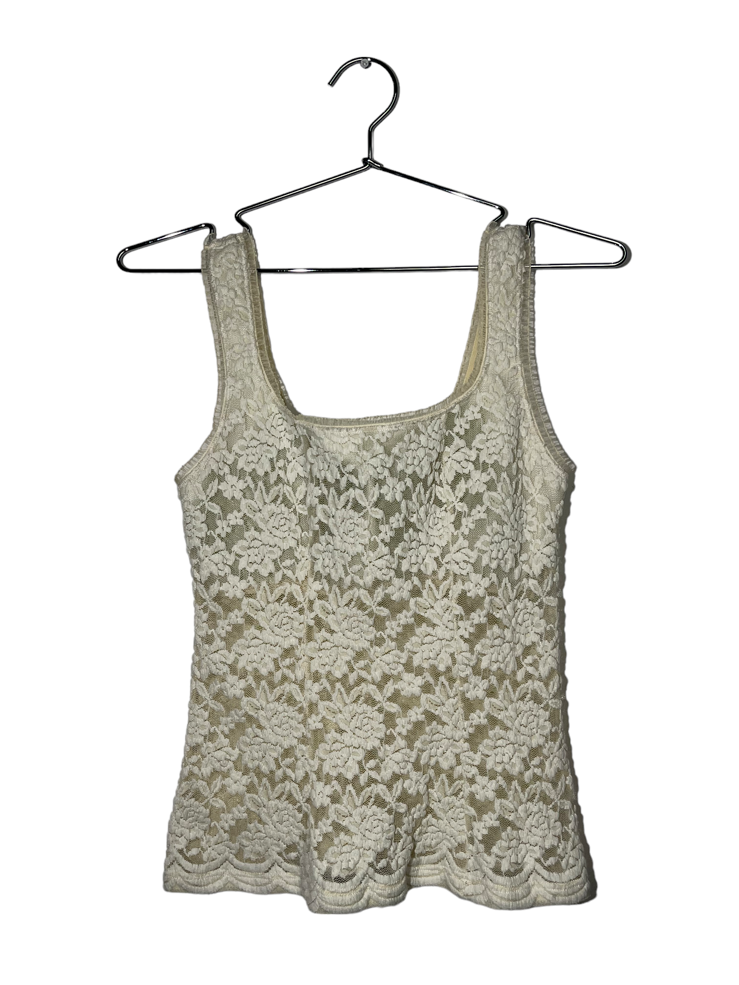 Lace Crop Floral Lined Cami Top