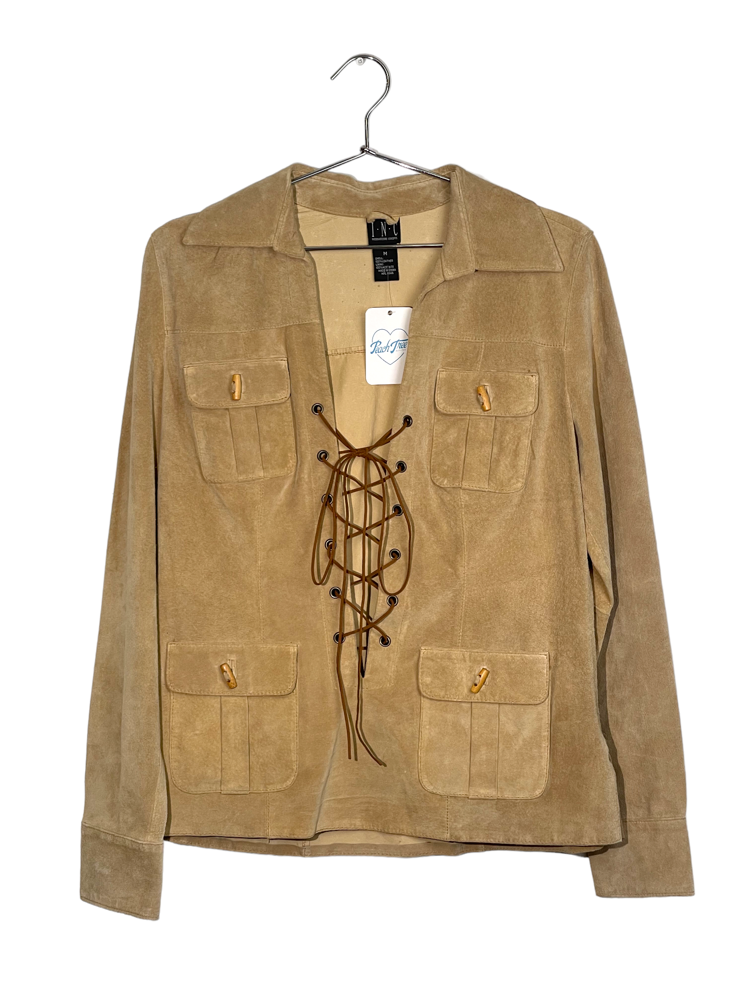 Suede Lace Up Jacket