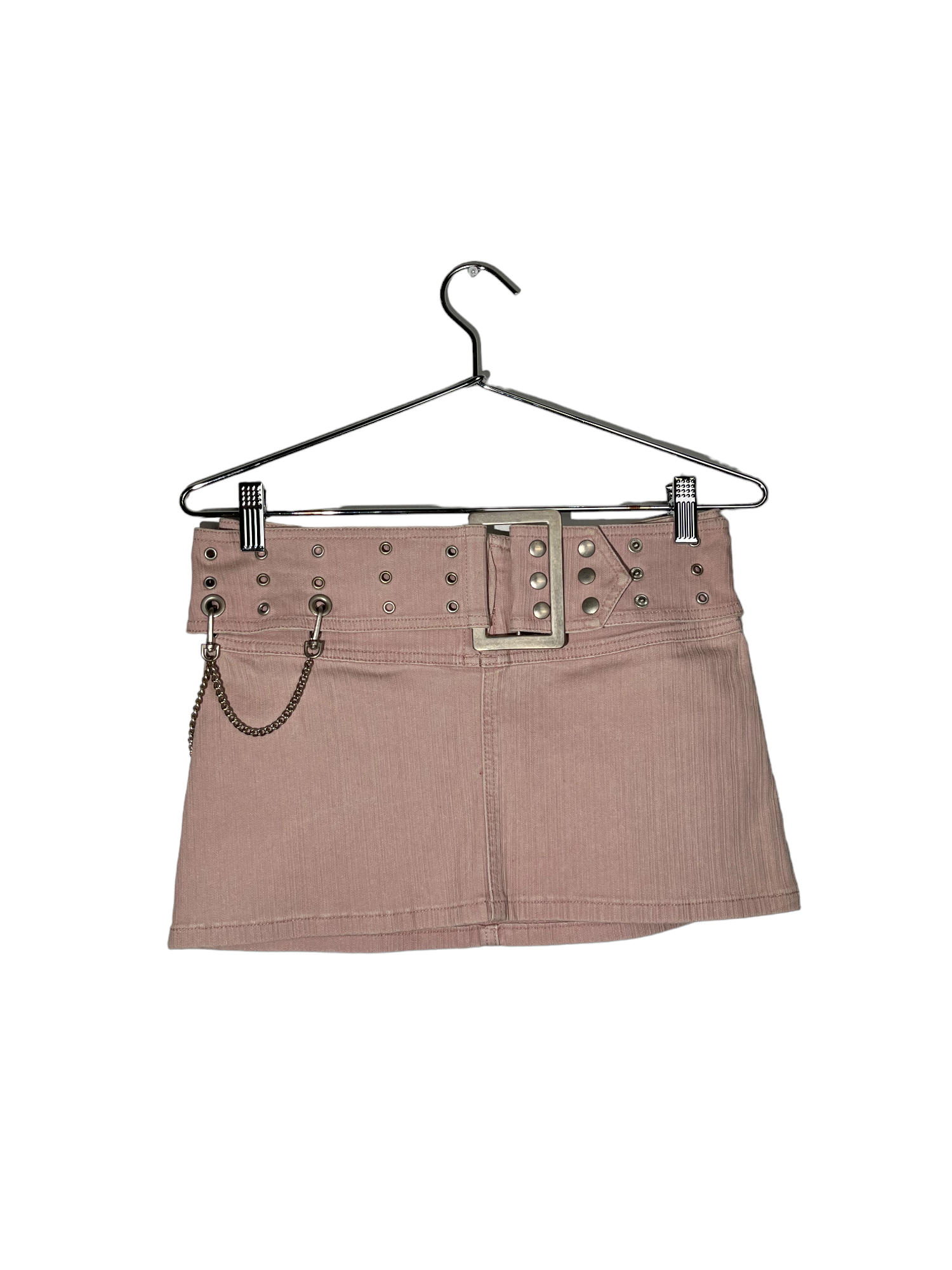 Light Pink Mini Skirt Built in Belt