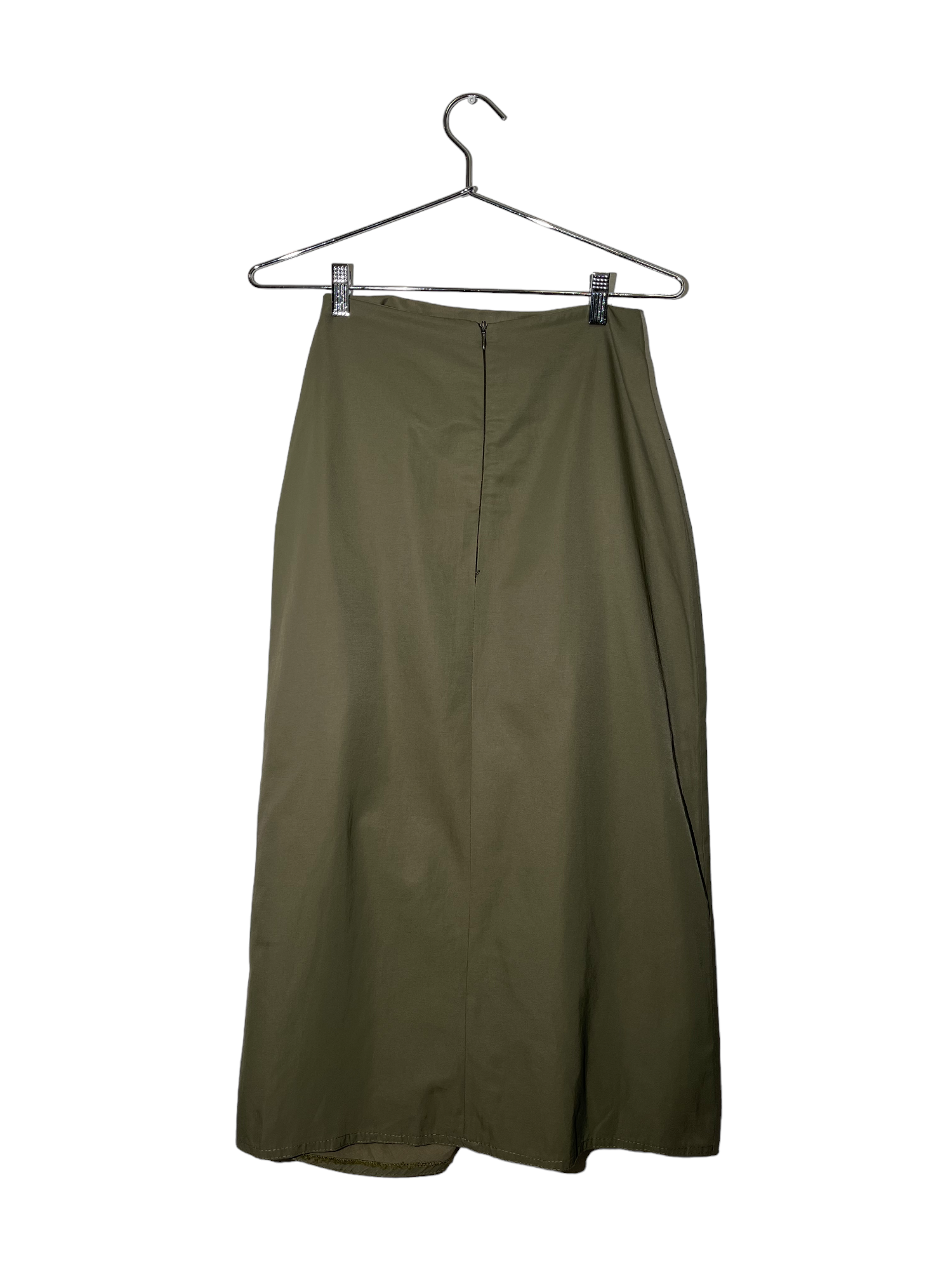 Woven Skirt with Ruched Drawstring