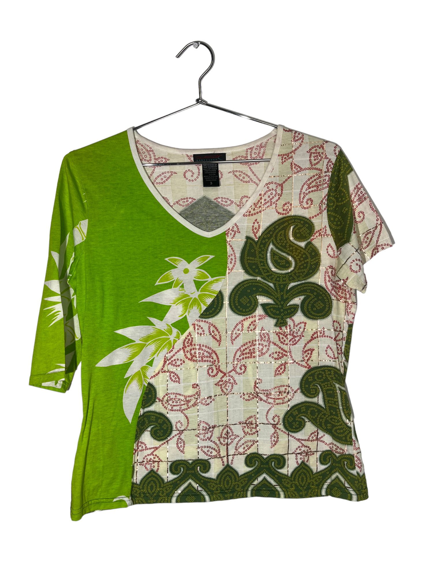 Custo Green Multi Patterned Shirt