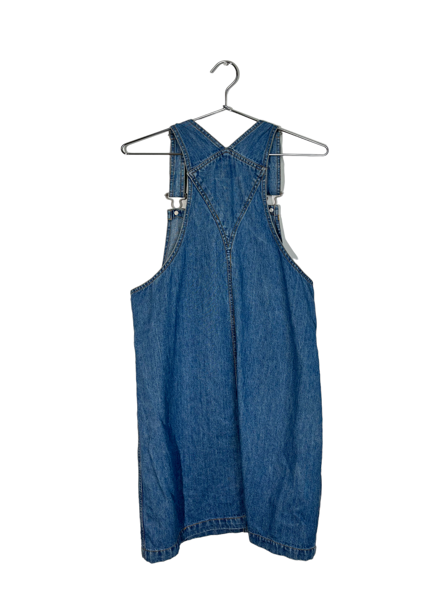 Blue Denim Overalls Dress