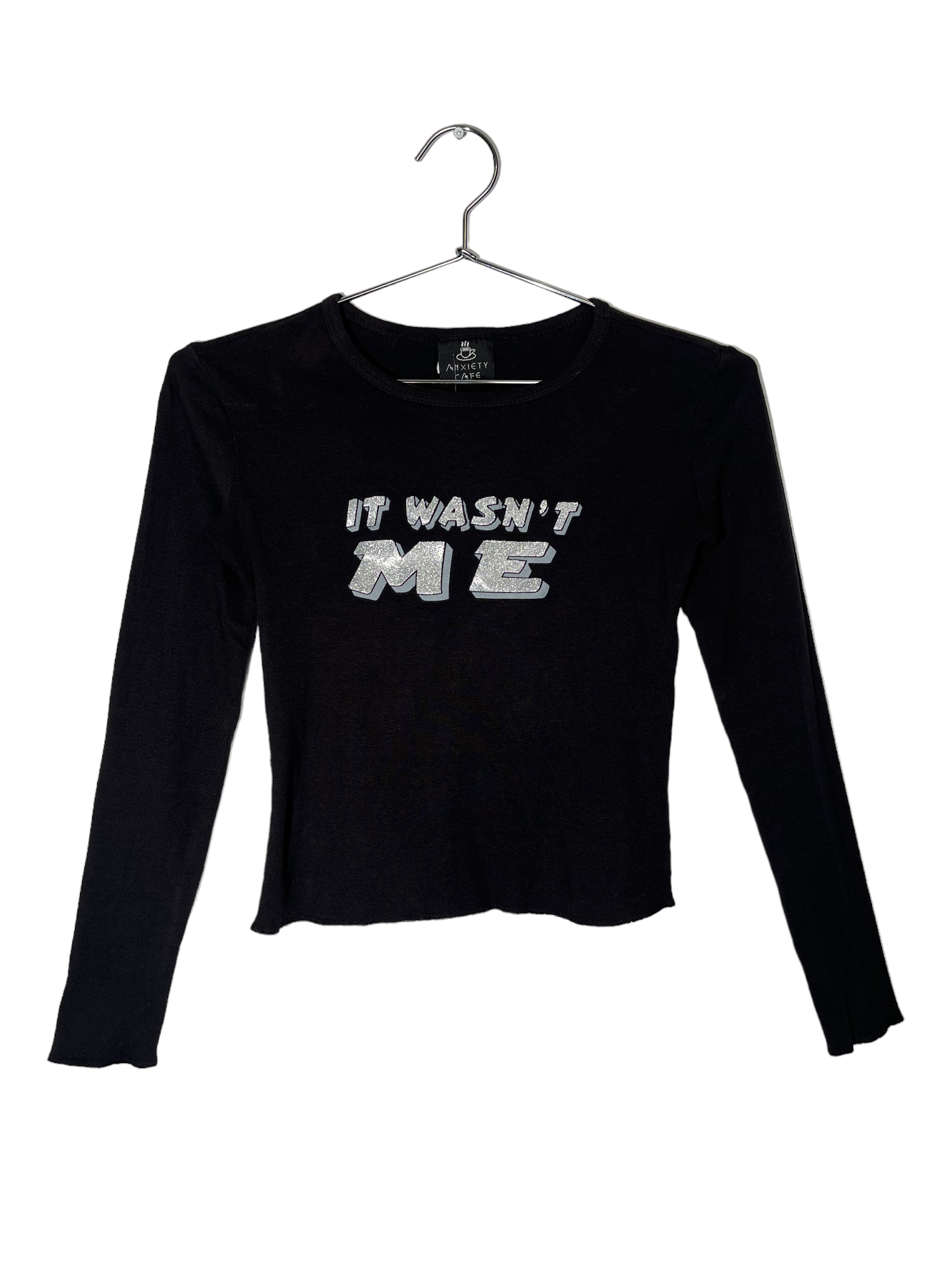 "It Wasn't Me" Graphic Long Sleeve Top
