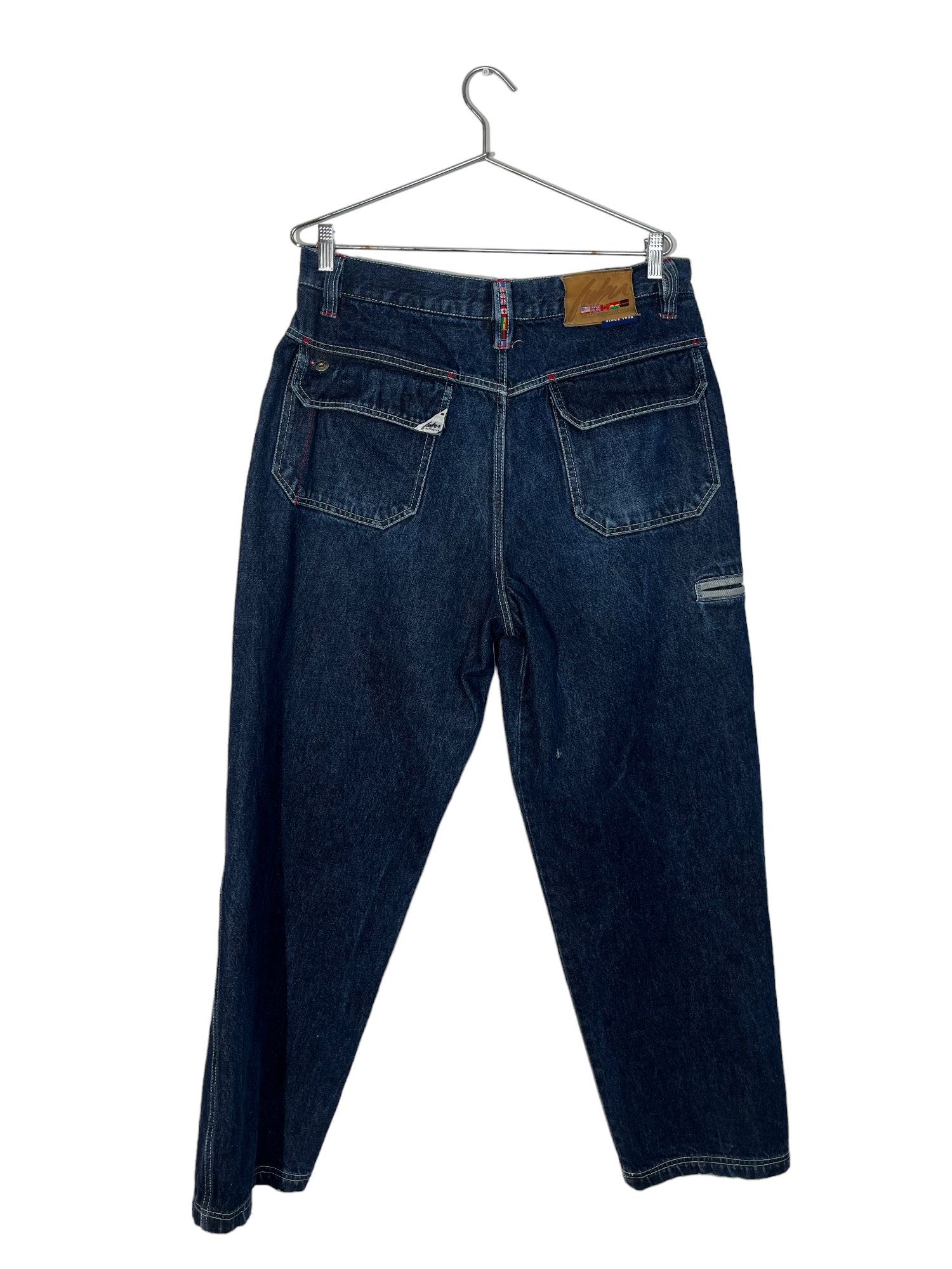 Mens Straight Leg Dark Wash Jeans