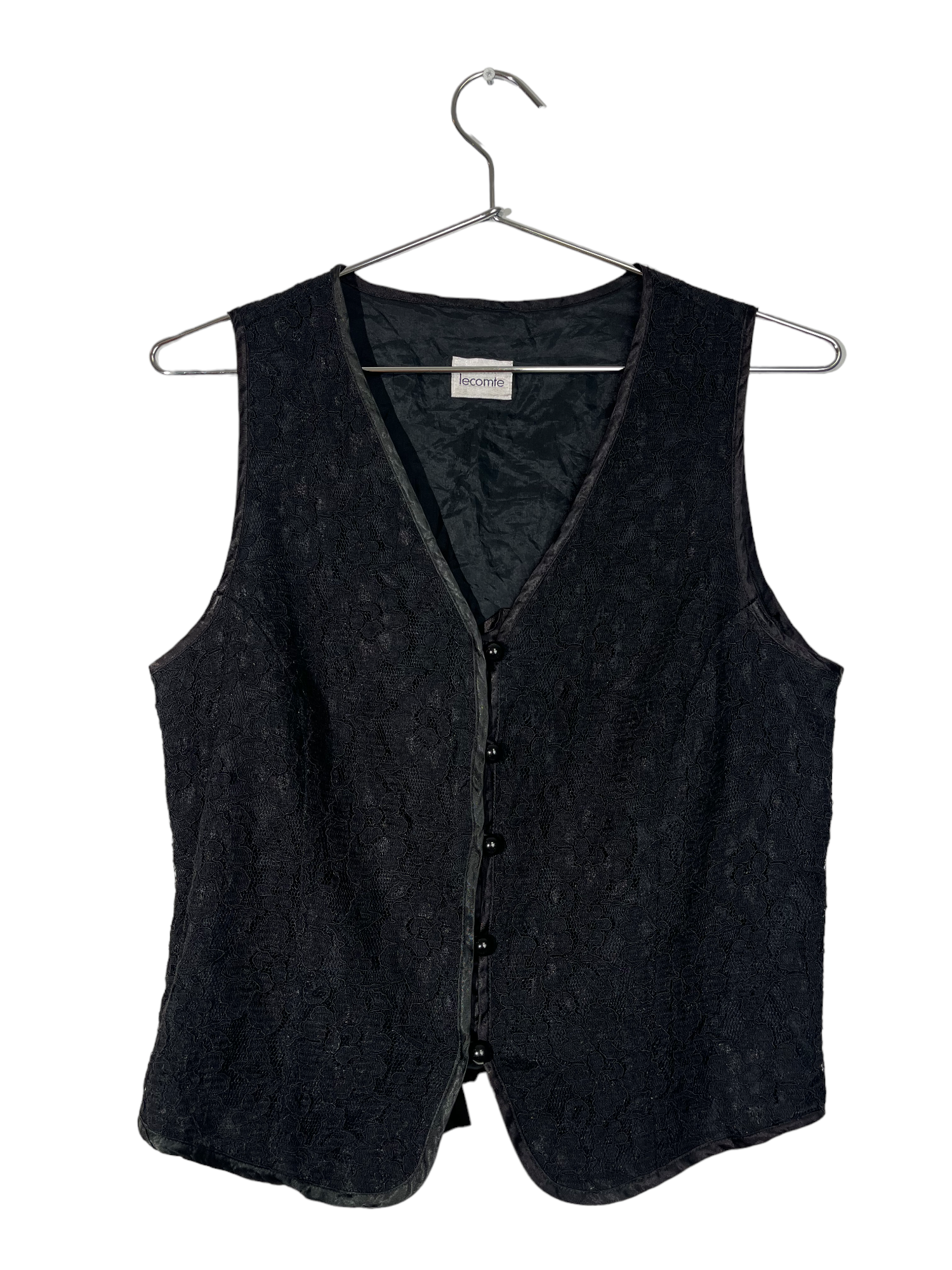 Black Lace Vest