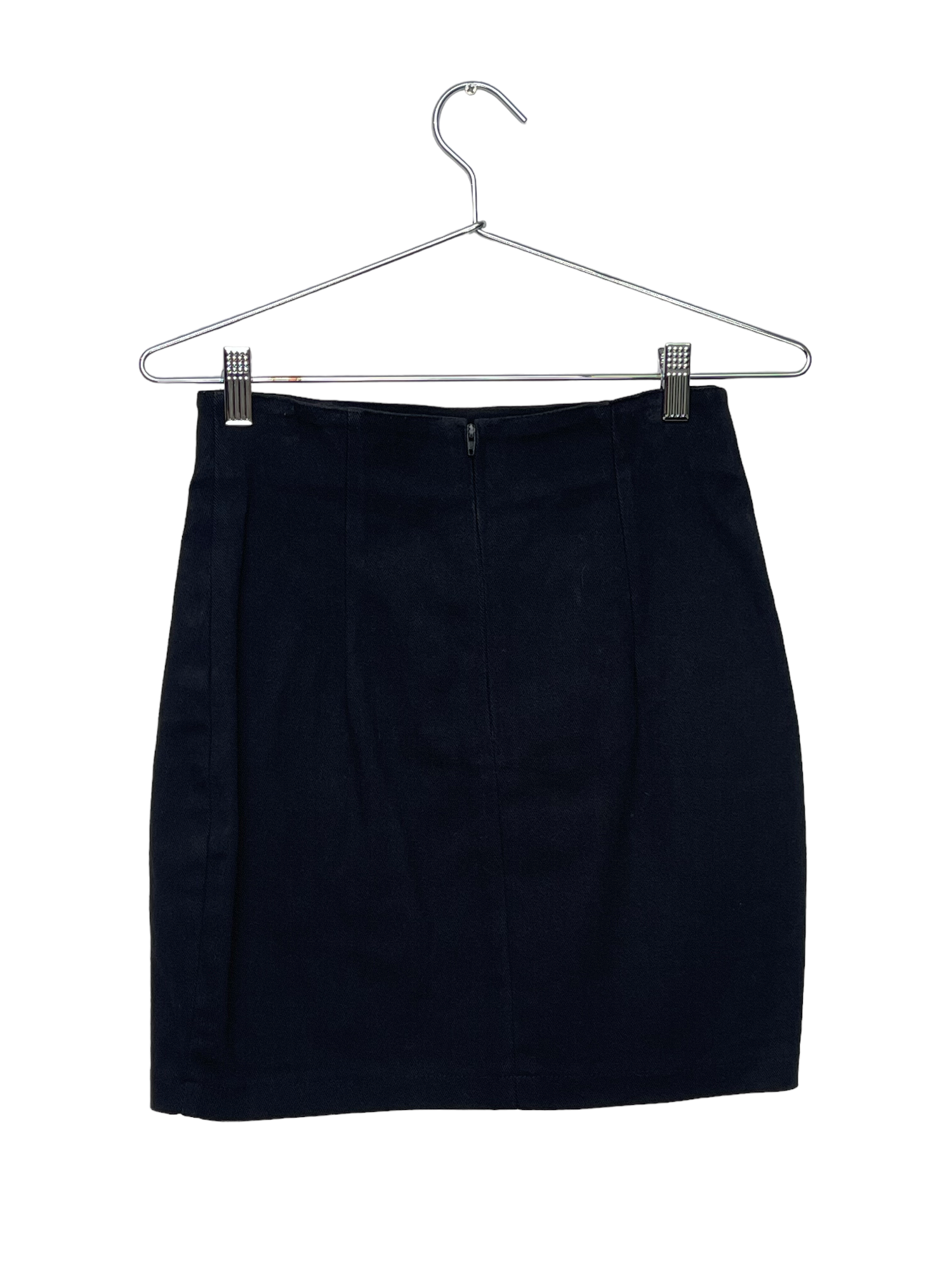 Black Embellished Mini Skirt