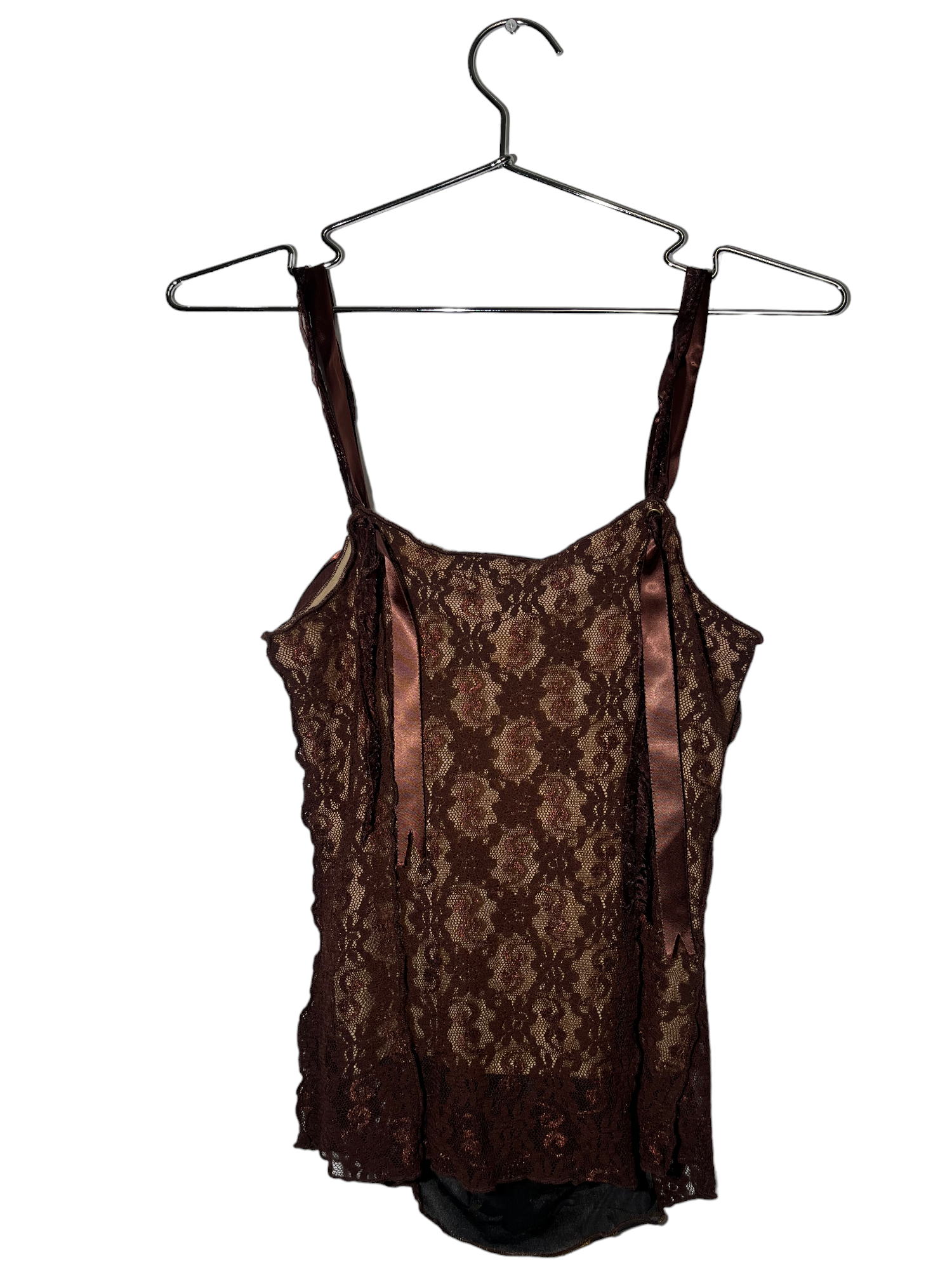 Y2K Brown & Green Multi Textured Tank