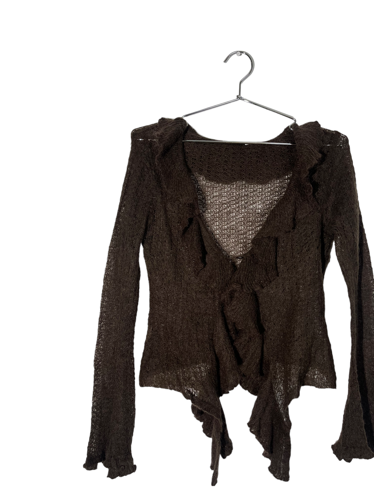 Crochet Brown Long Sleeve