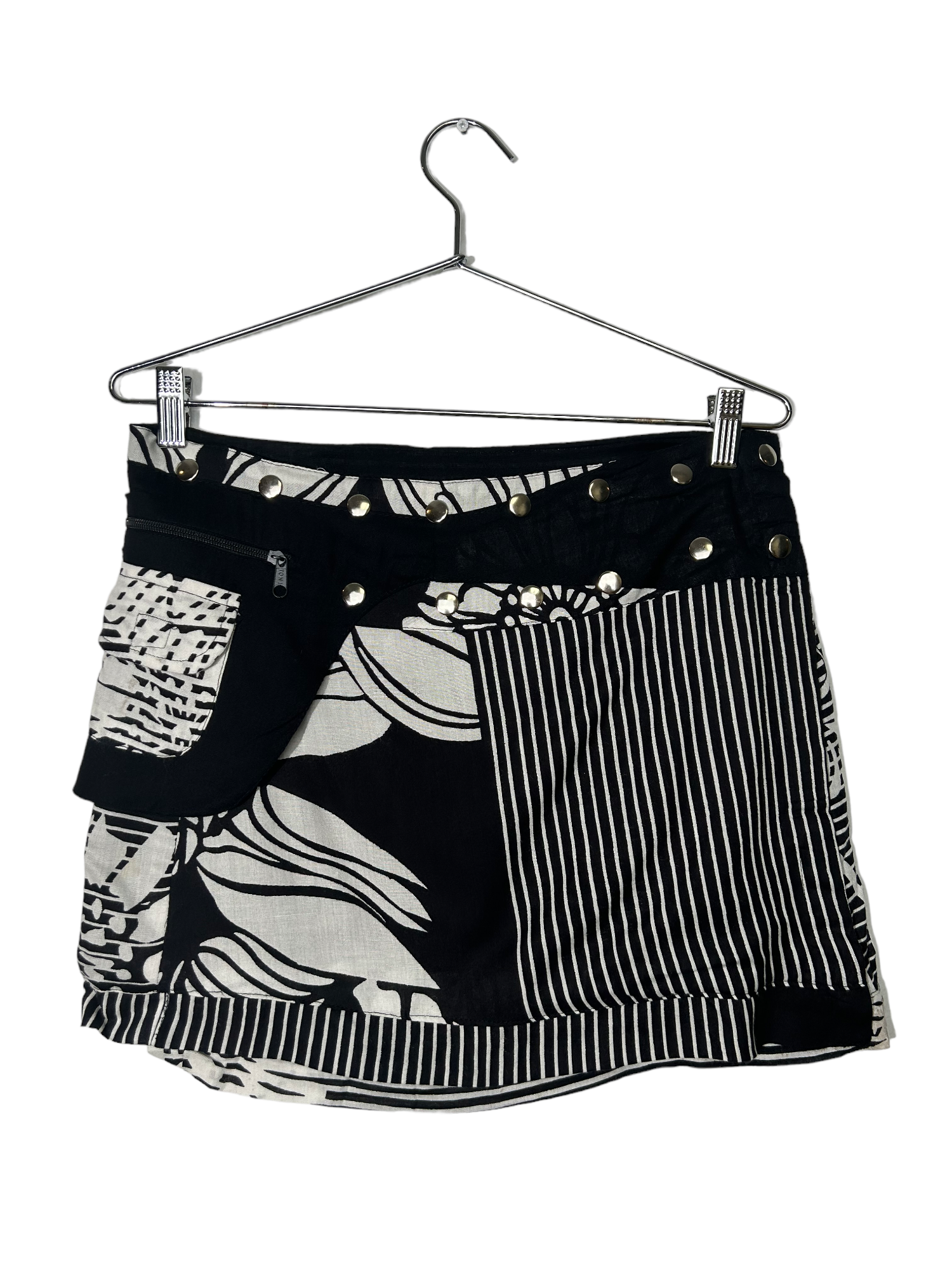 Black & White Reversible Skirt