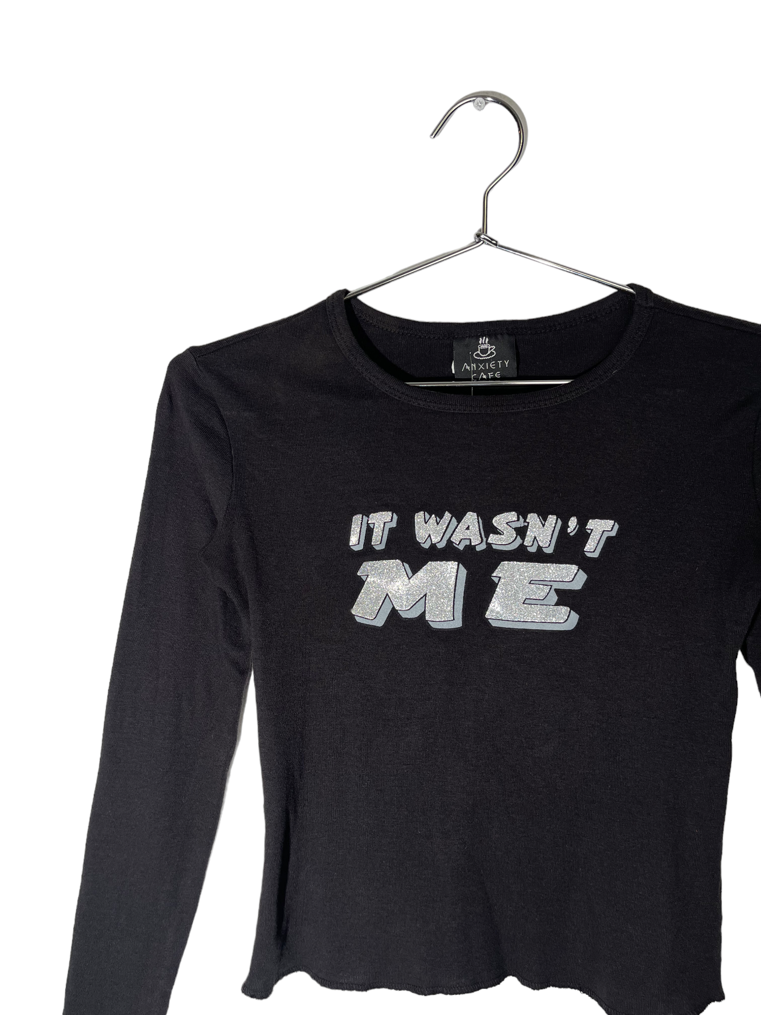 "It Wasn't Me" Graphic Long Sleeve Top