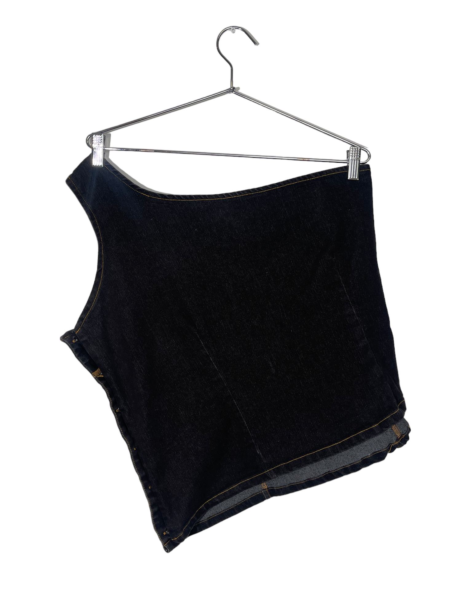 One-Shoulder Denim Top