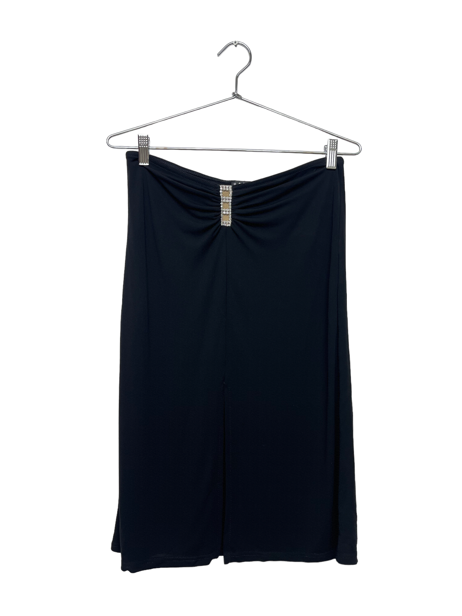 Rhinestone Black Midi skirt