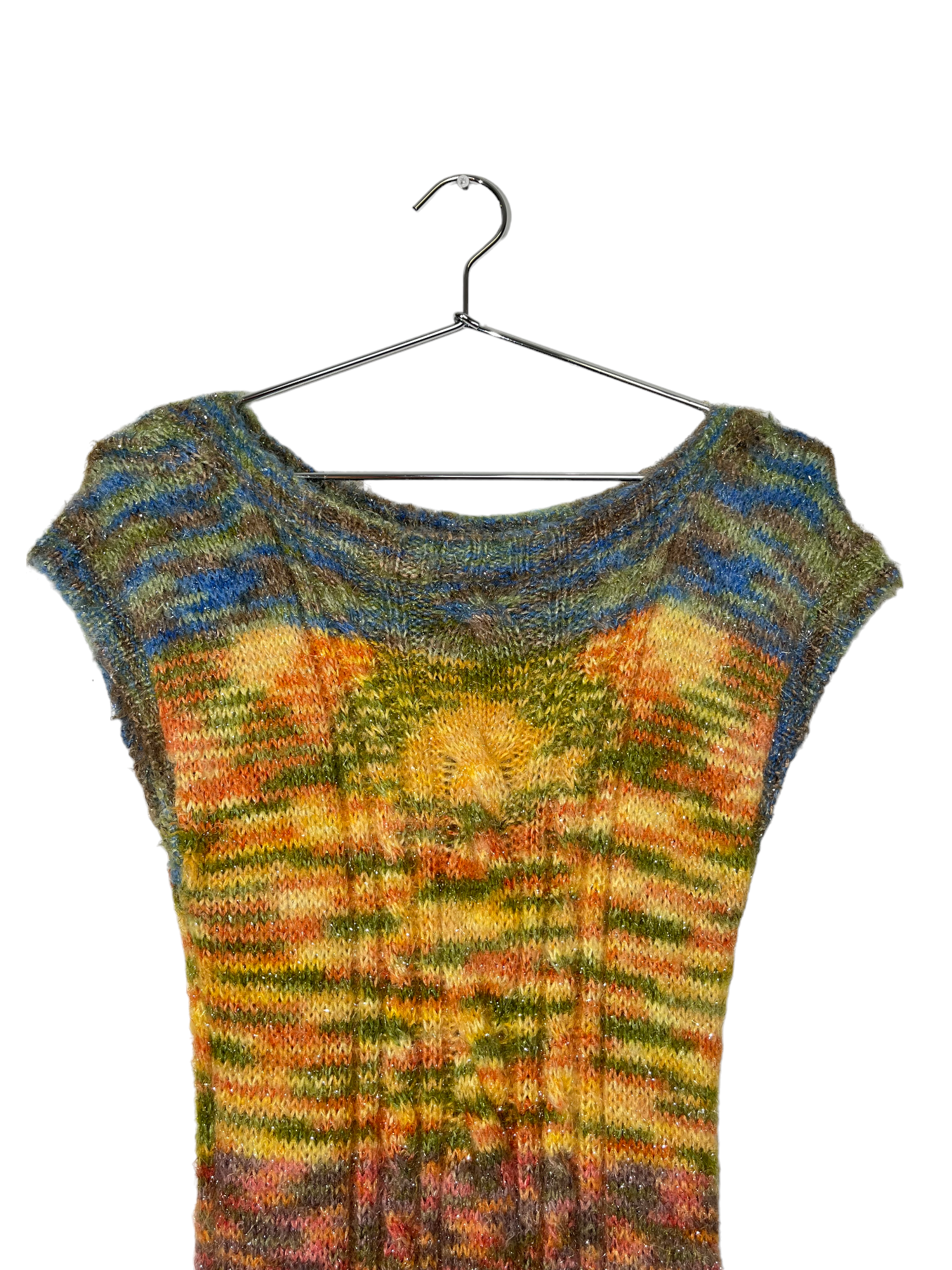 Midi Knitted Multicolor Dress