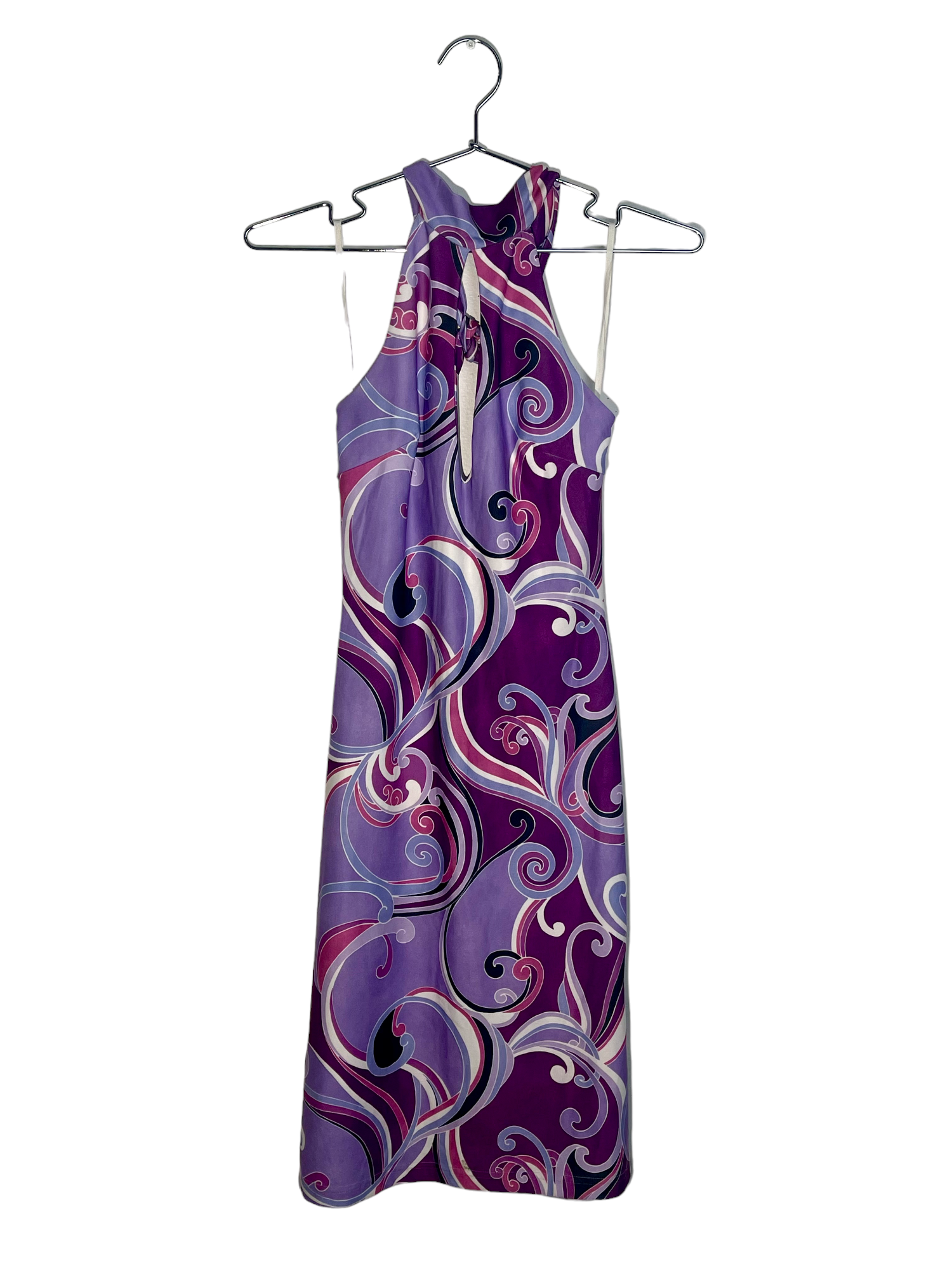 Groovy Purple Halter Dress