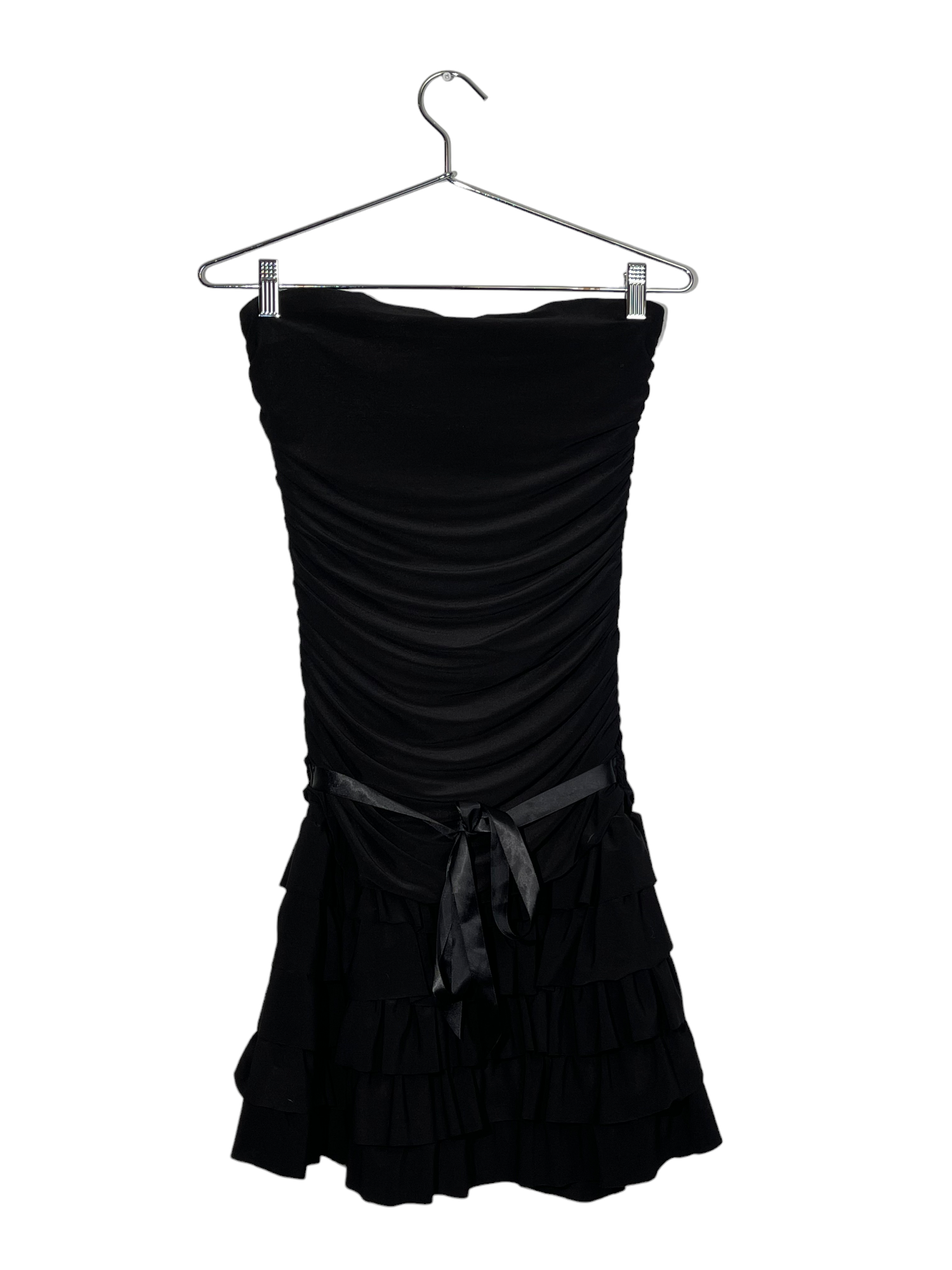 Black Y2K Mini Strapless Dress