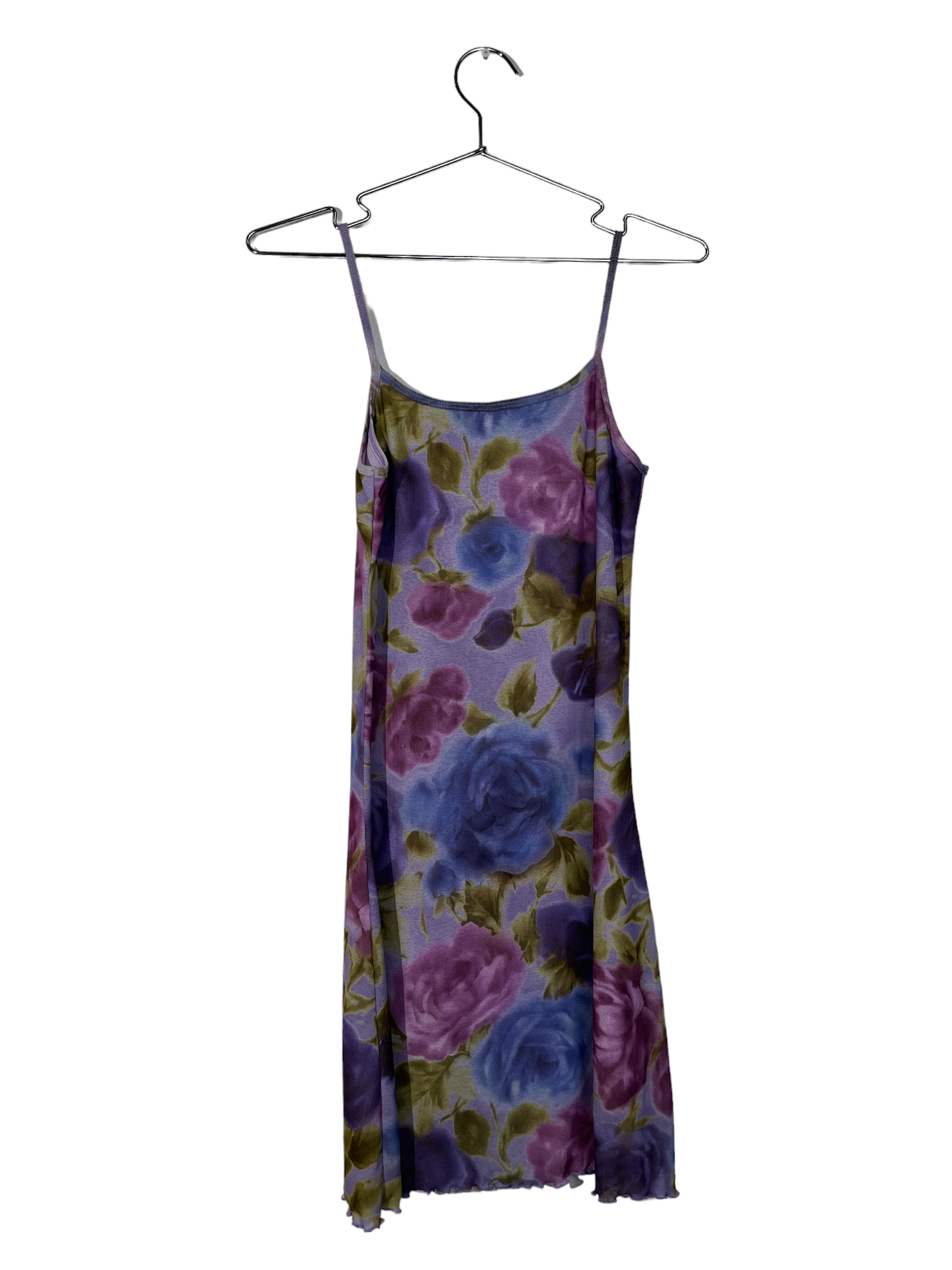 Purple Floral Mini Dress