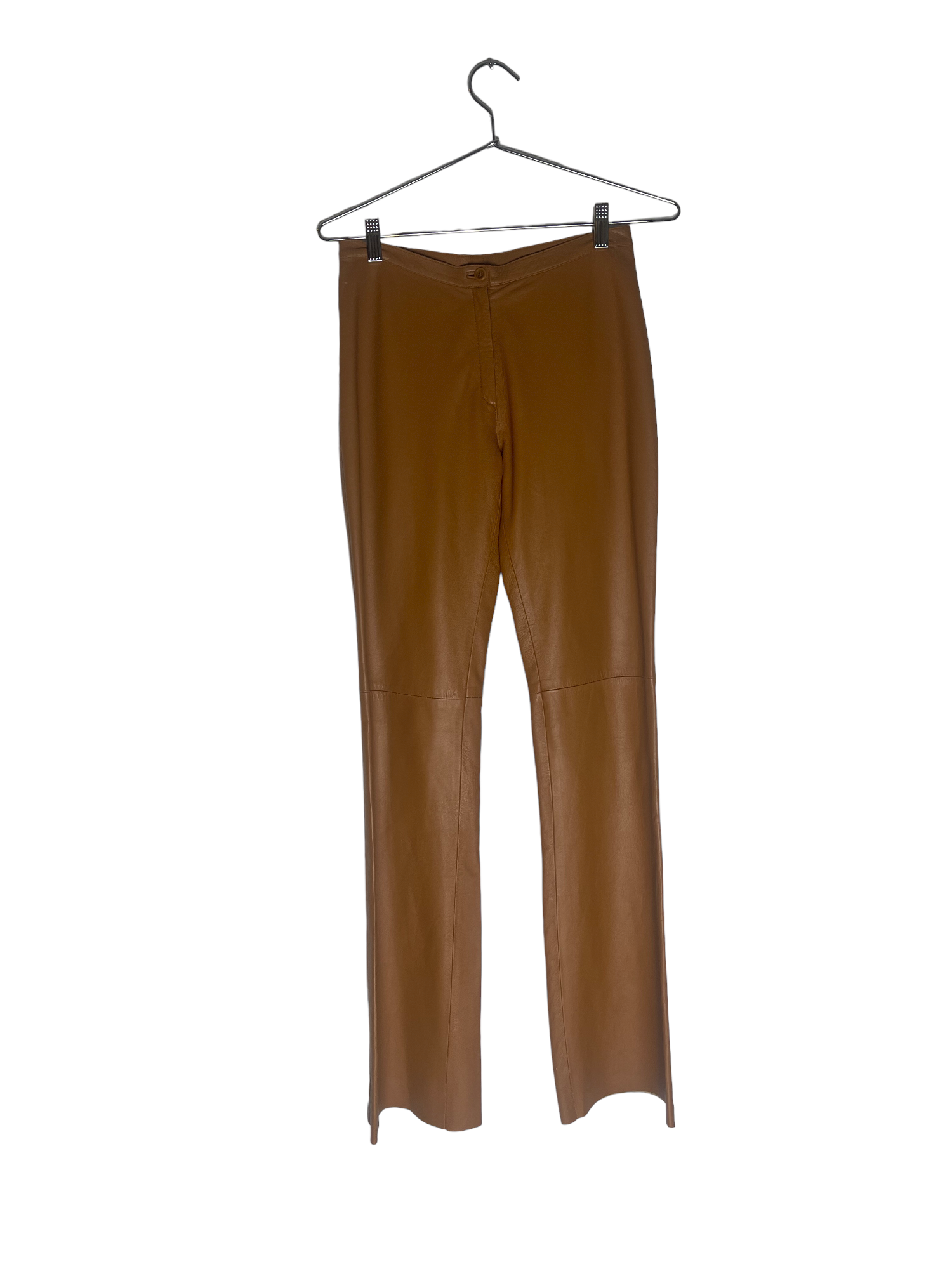 Caramel Brown Leather Pants