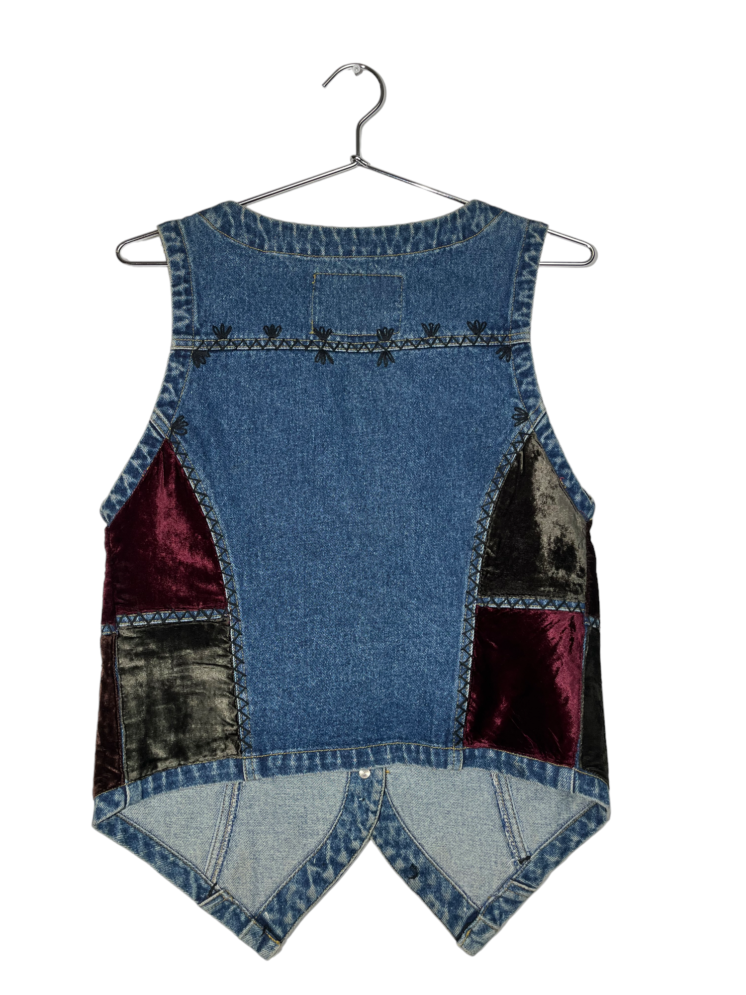 Patchwork & Embroidered Vintage Vest