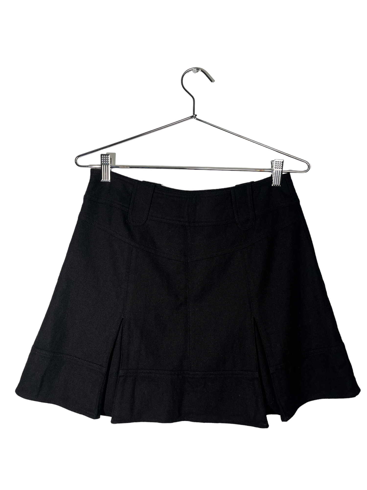 Black Pleated Mini Skirt