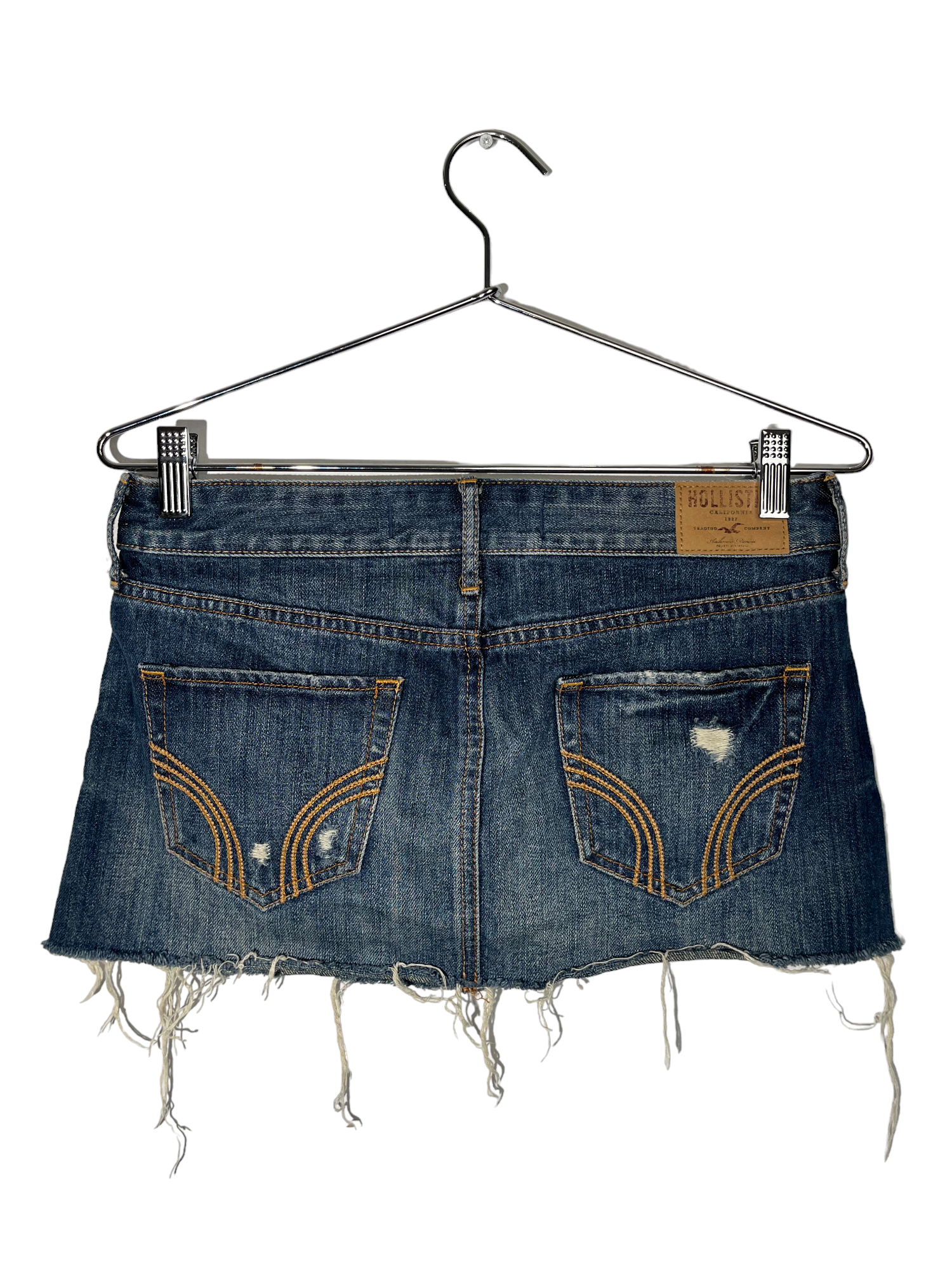 Dark Washed Denim Mini Skirt