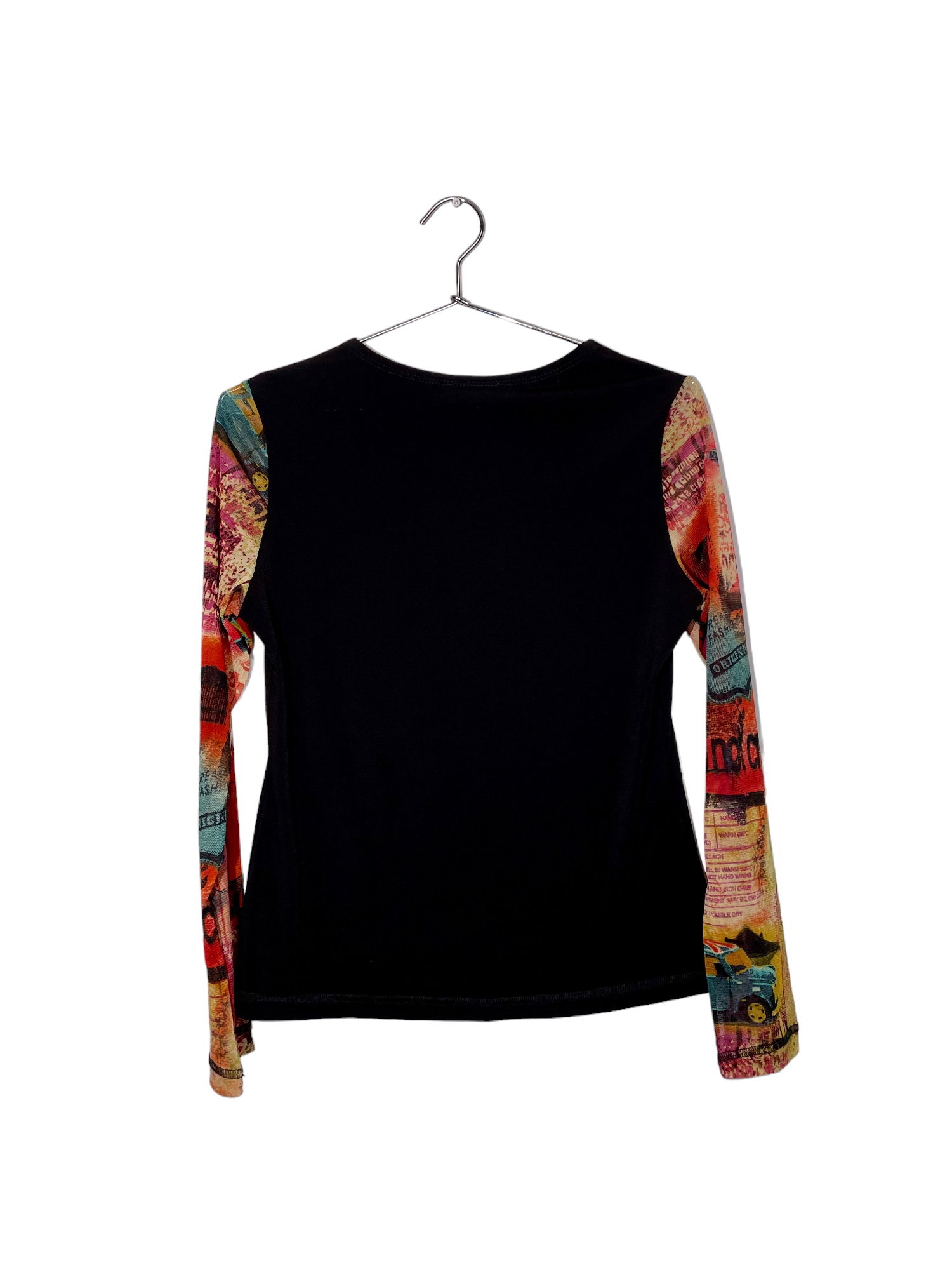 Multicolored Graphic Long Sleeve Top