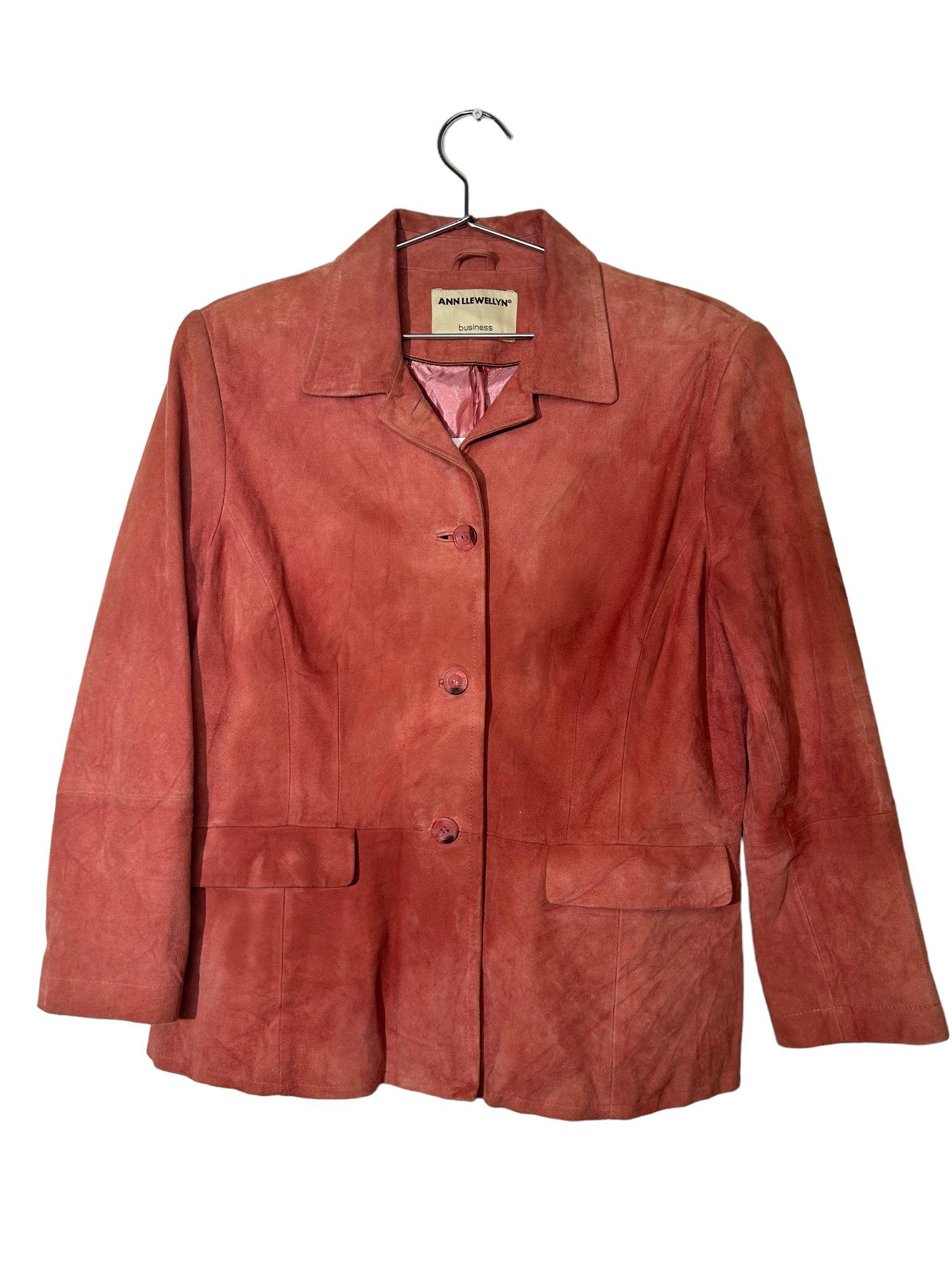 Ann Llewellyn Pink Leather Jacket