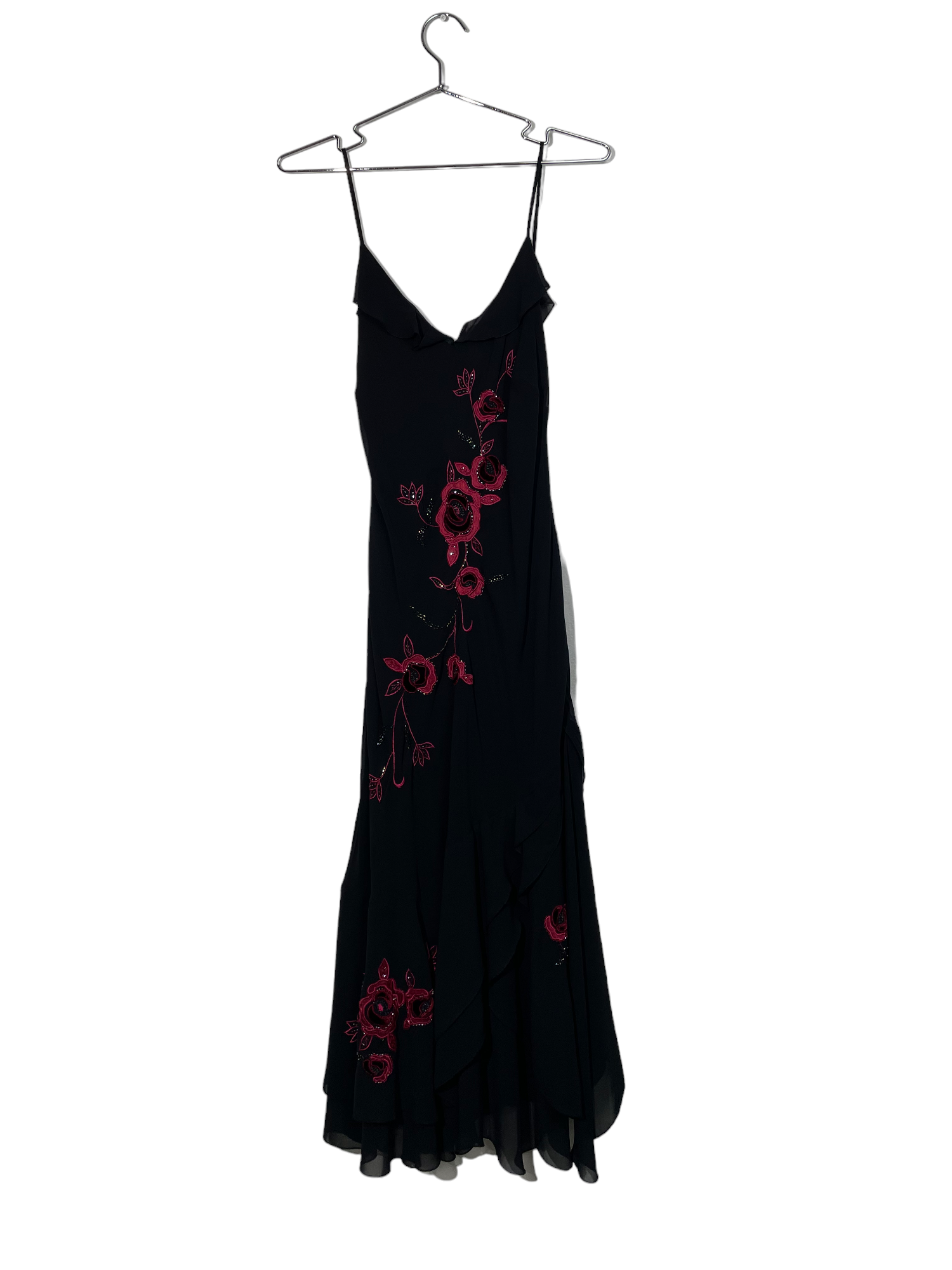 Vintage Whimsygoth Beaded Maxi Dress