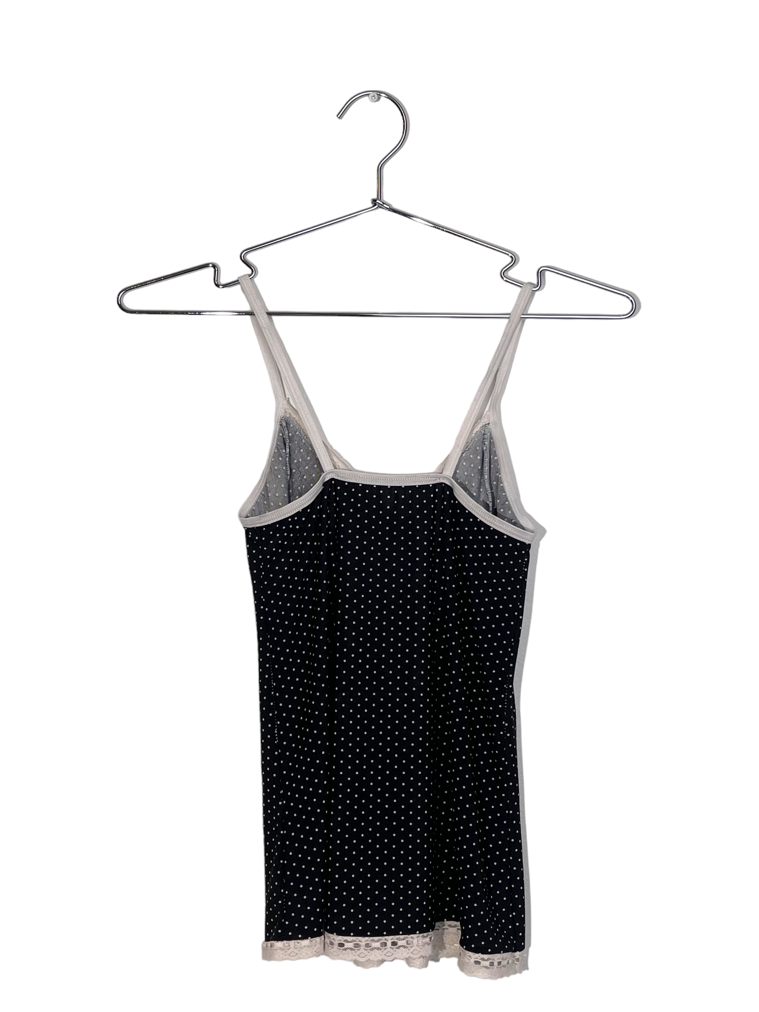 Black Polka-Dot Bow Cami