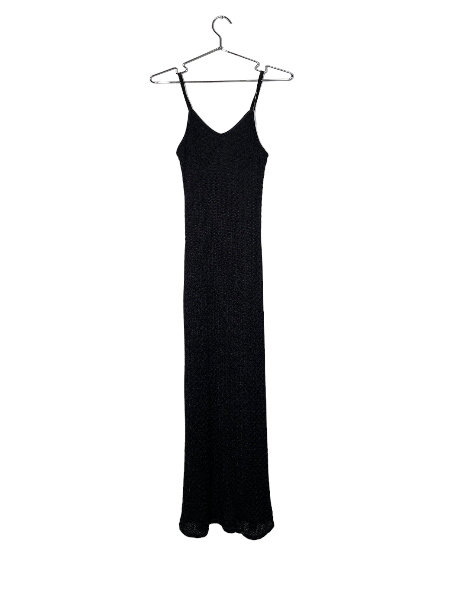 New Look Black Textured Slip Dress