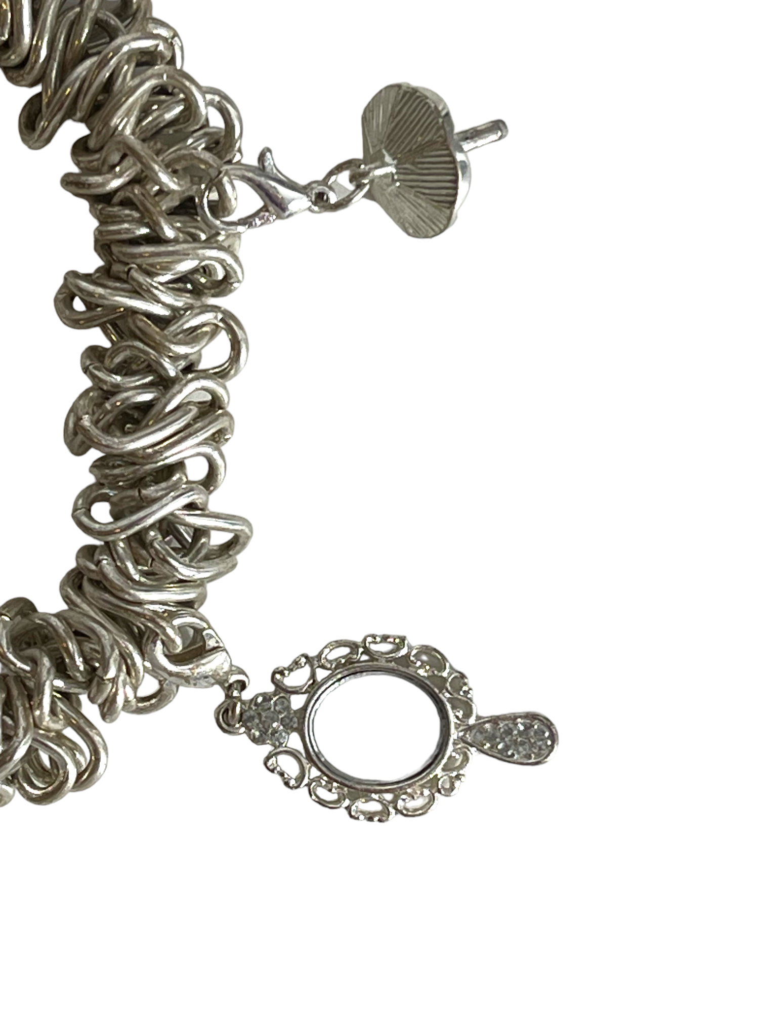 Silver Bracelet With Charms