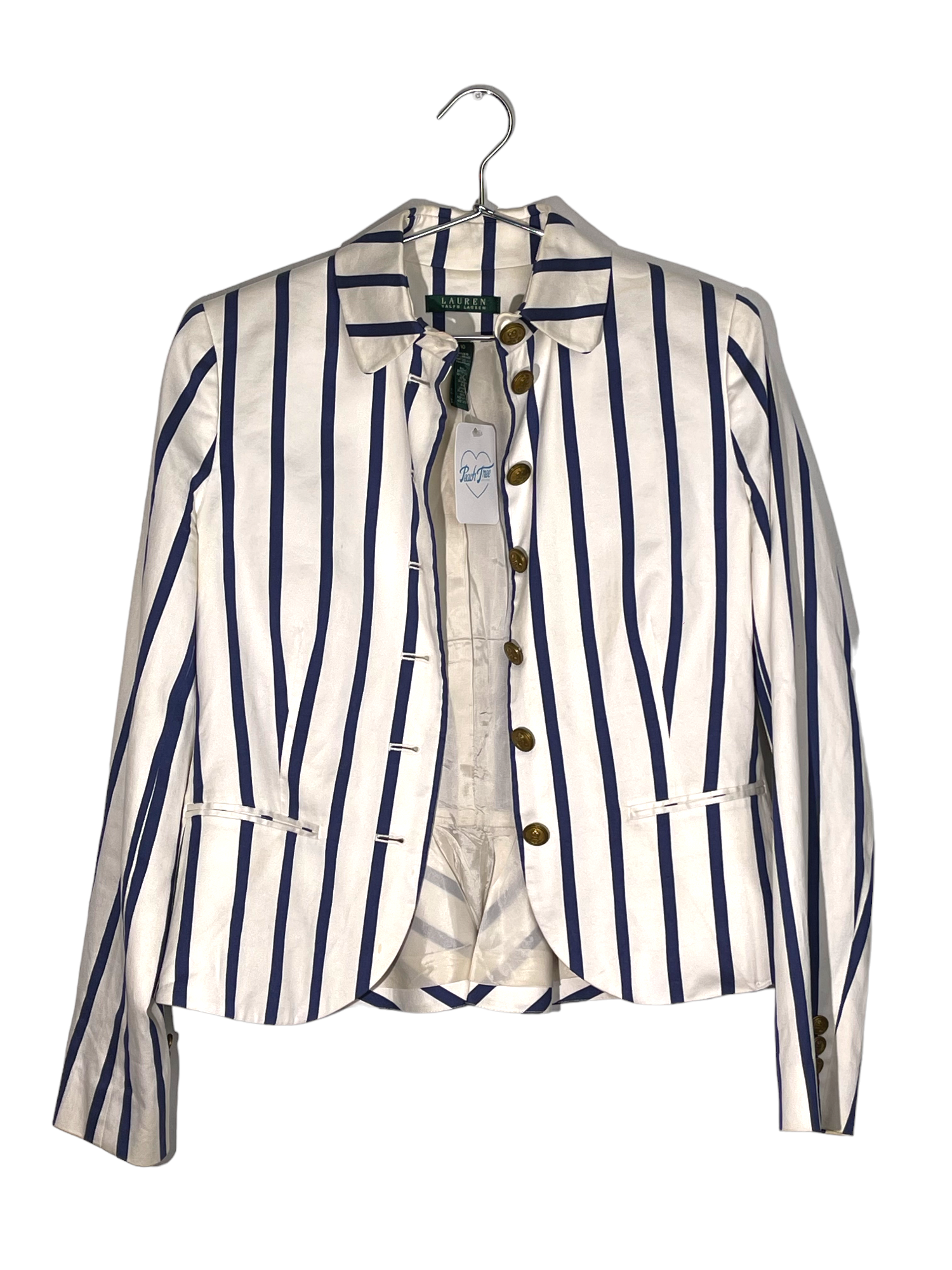 Ralph Lauren Striped White Blazer