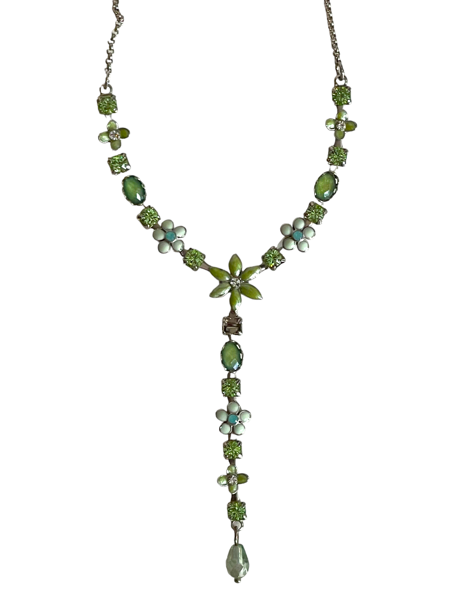 Green Floral Necklace