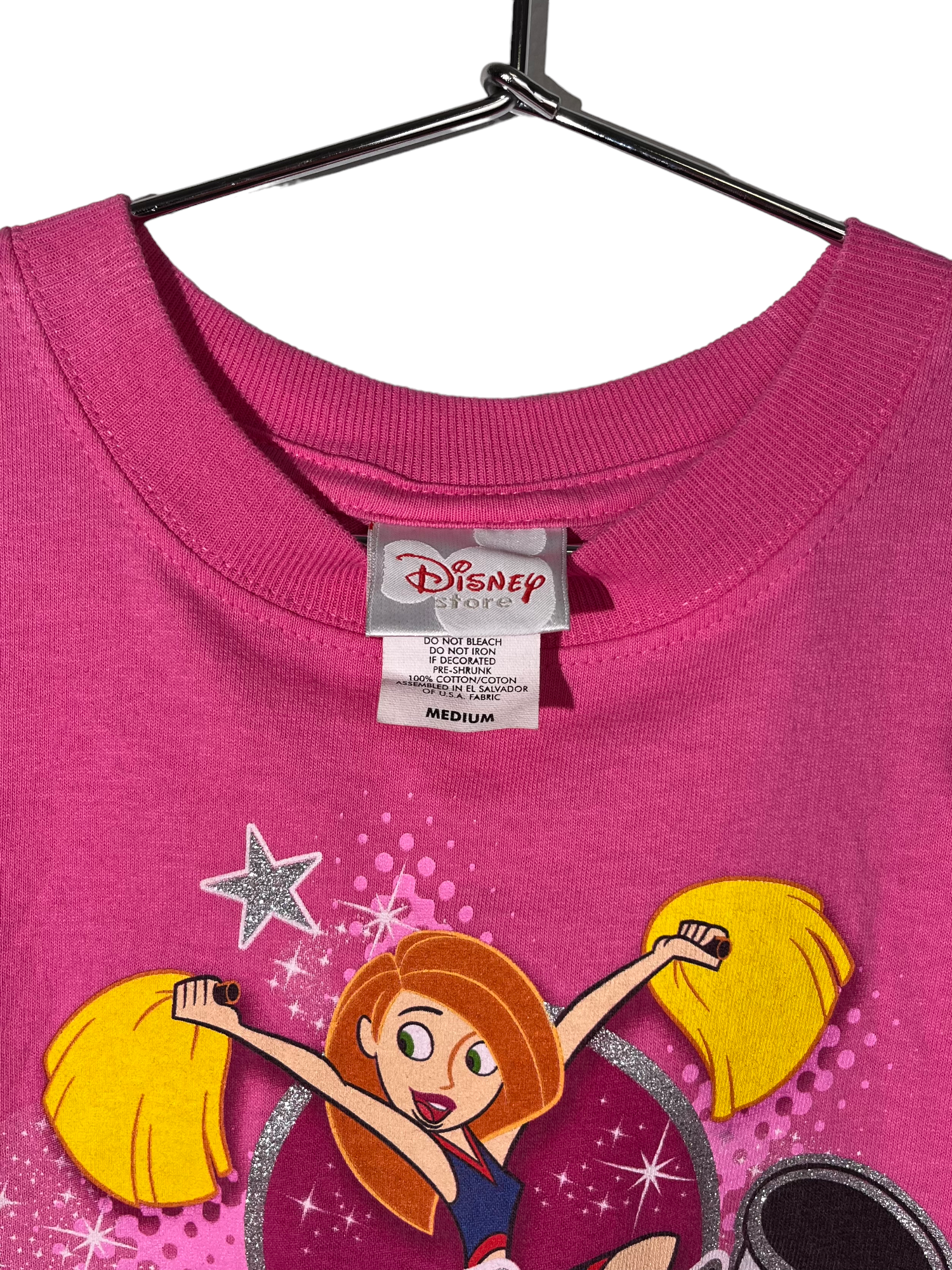 Vintage "Disney" Kim Possible Cheerleader Pink Tee