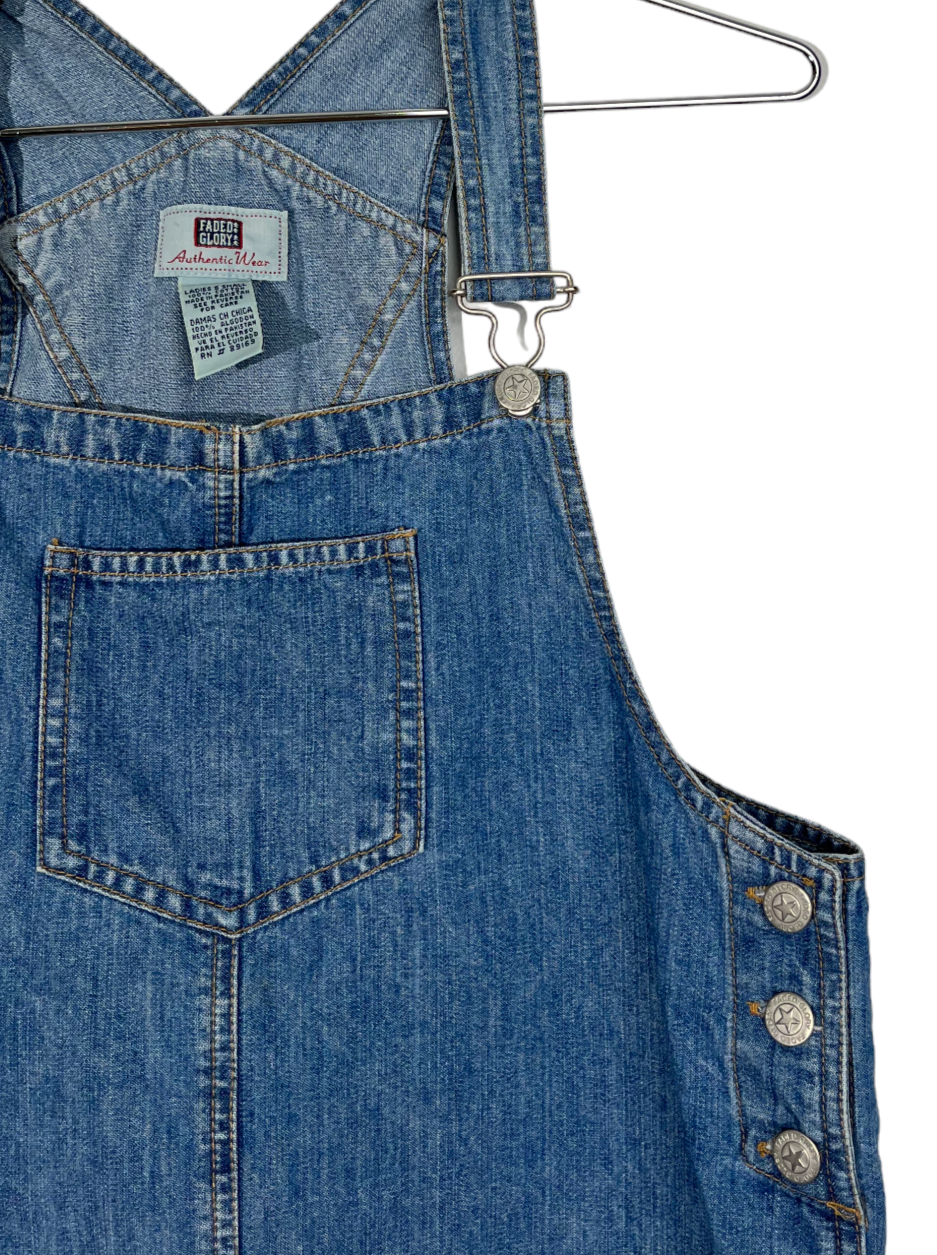 Blue Denim Overalls Dress